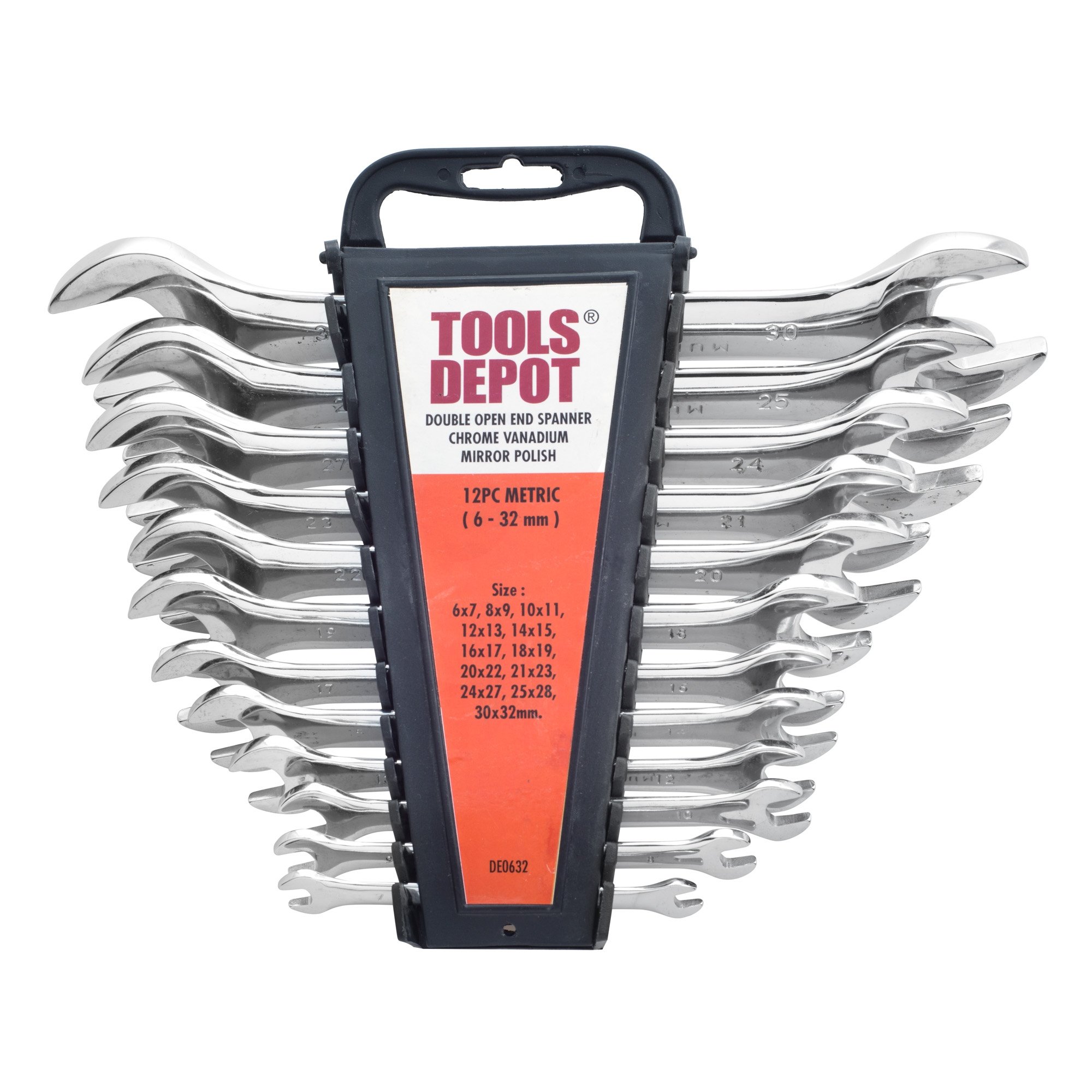KROST TC123 12 Pieces Double Ended Spanner Set for Home and Professional Uses.