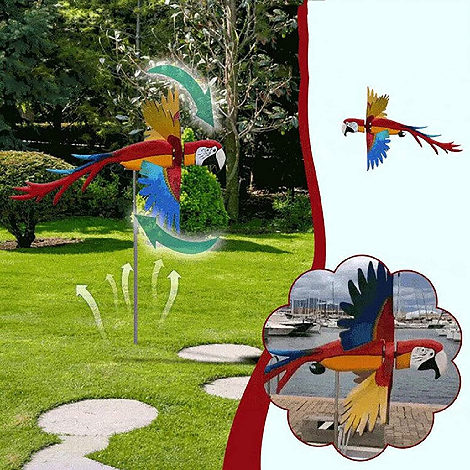 Moulin Vent En Forme DAnimal Mignon En 3D Sur Vlo - Dcoration De