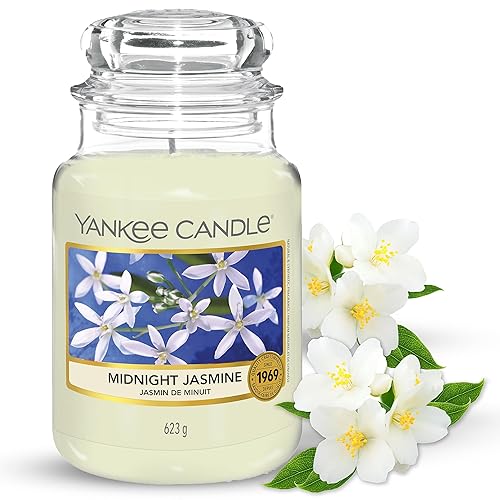 Immagine del prodotto YANKEE CANDLE Candela Profumata In Giara Grande, Durata Fino A 150 Ore, Gelsomino Notturno, 9.5 x 9.5 x 17 cm, 623 grammi