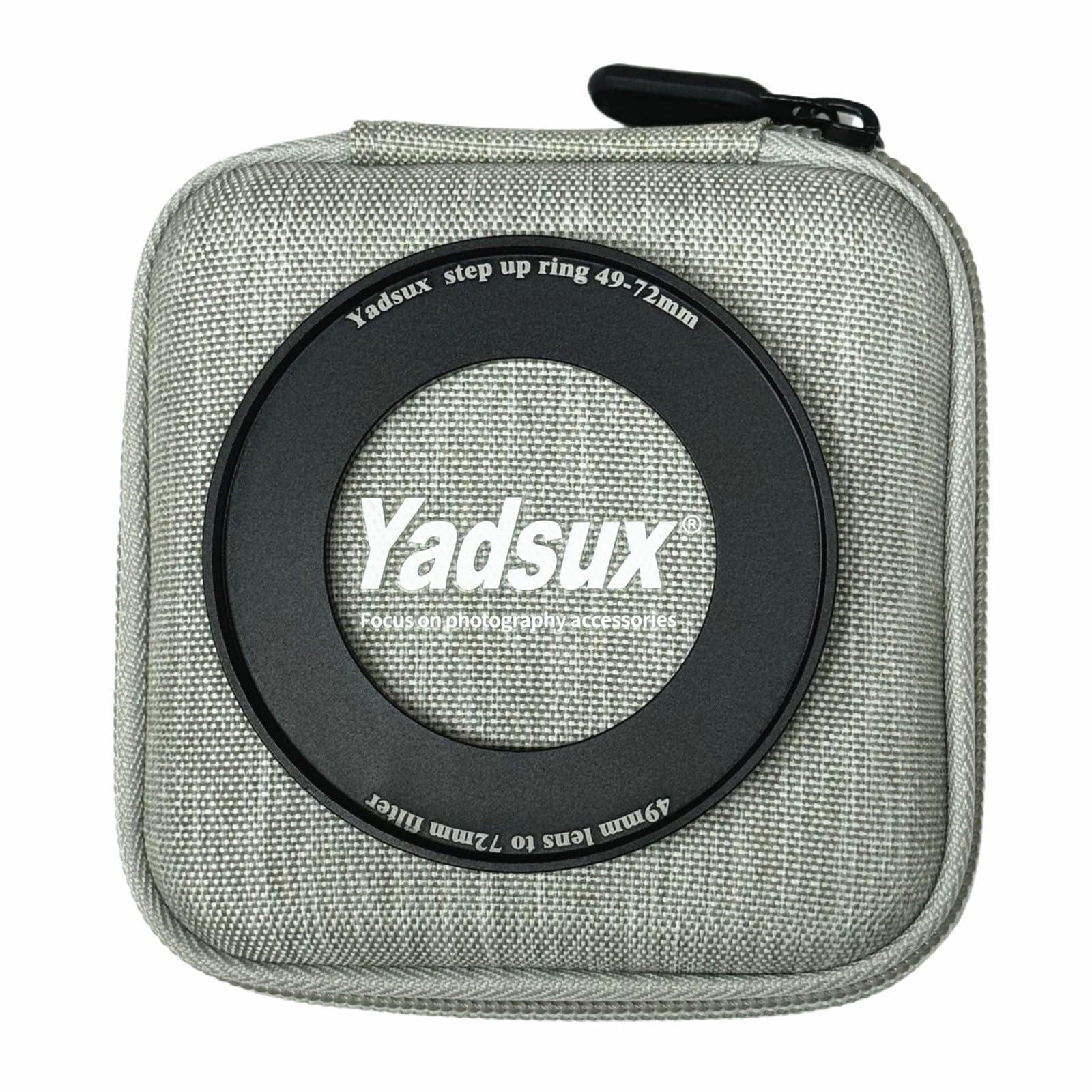 49mm to 72mm Step Up Ring, 49-72mm Step-Up Adapter Ring for 49mm Lens Mount 72mm for DSLR Lenses and ND UV CPL IR Filters. and 72mm Lens Cap and Multifunctional Photography Accessory Bag