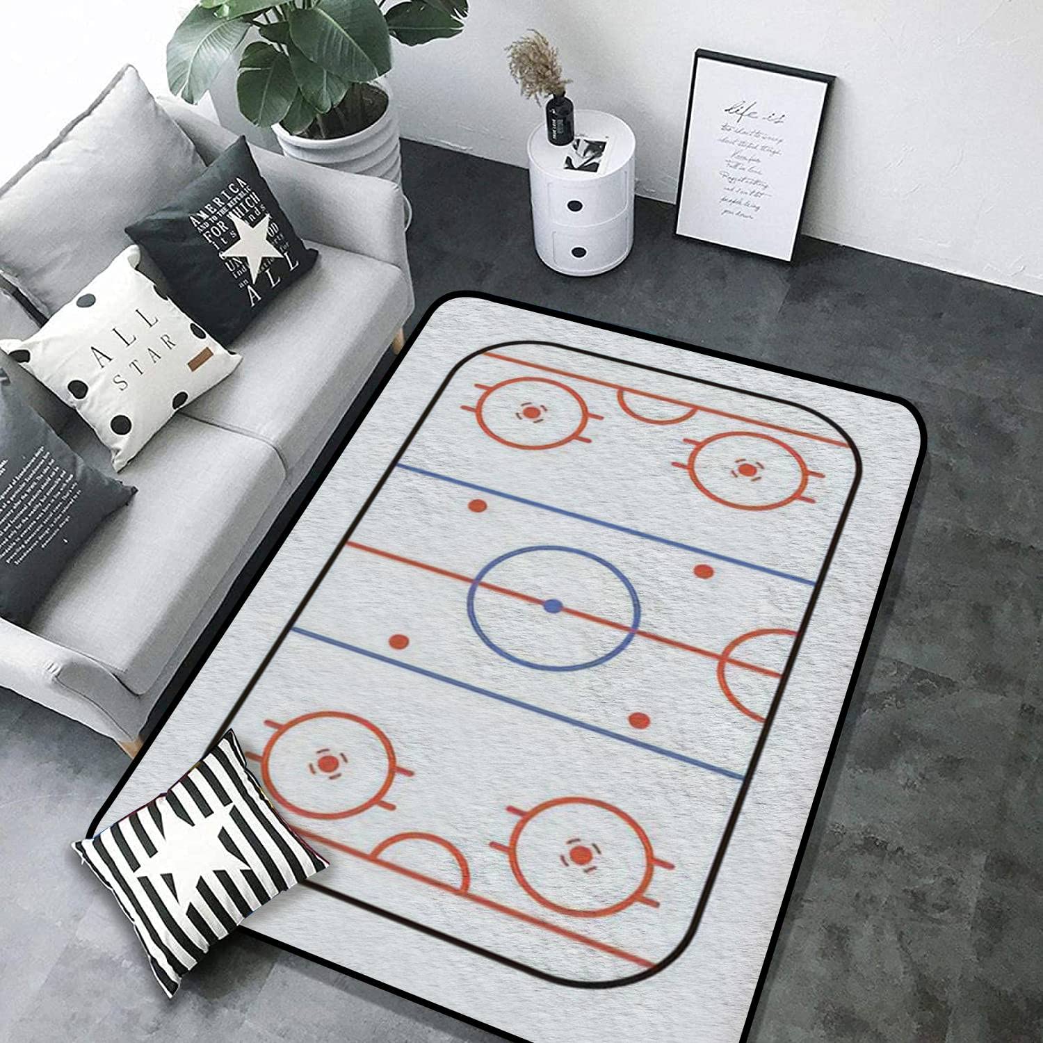 Hockey Room Rug