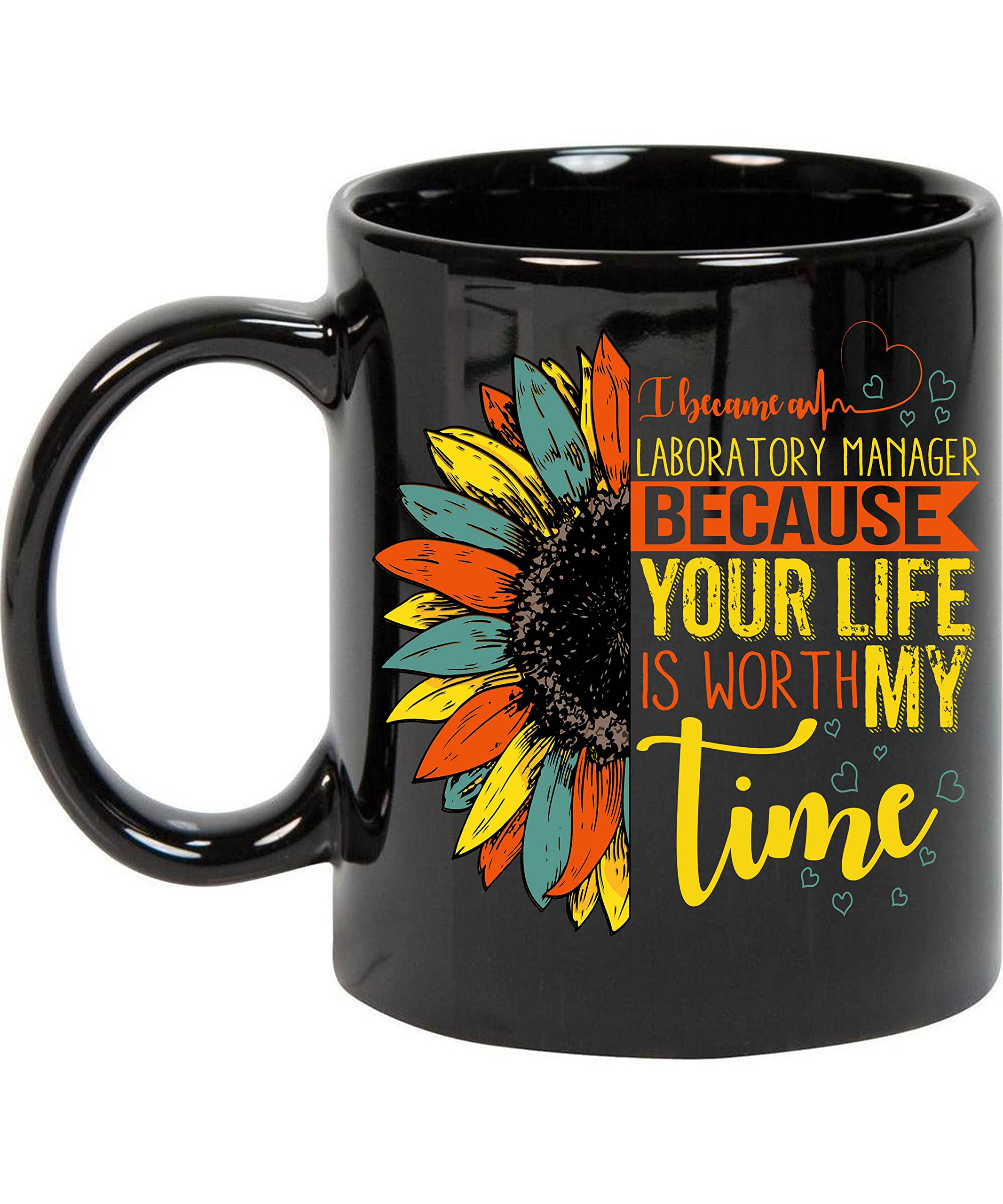Coffee Mug I Became and Laboratory Manager Because Your Life Is Worth My Time Gift Love Jobs and Hobbies 11oz Black Mug 041108