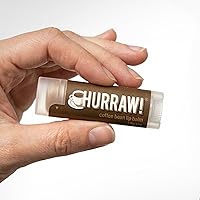 Vista 5 de Hurraw! Bálsamo labial de grano de café: orgánico, certificado vegano, libre de crueldad y sin gluten. Sin OGM, ingredientes 100% naturales. Sin