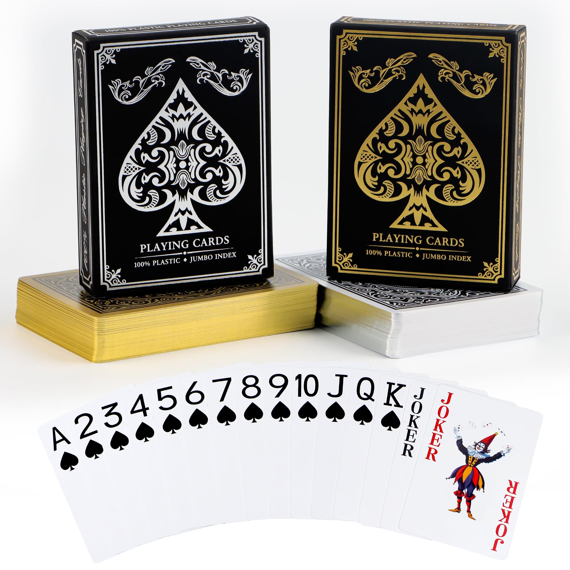 Plastic Playing Cards,Waterproof Cards,Deck of Cards,Large Print