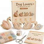 Tiny 3D Beaded Animal DIY Kit - 3D Beaded Animals Craft Set with Seed Beads and Flexible Shaping Wire, Miniature Animal Beading Hobby Kit for Adults and Teens Activity (a)