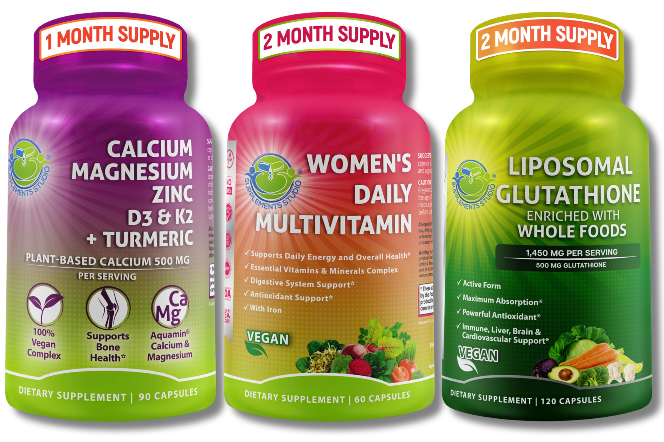 can i take iron and glutathione together Amazon.com: Women's Multivitamin, Calcium & Liposomal Glutathione Trio
