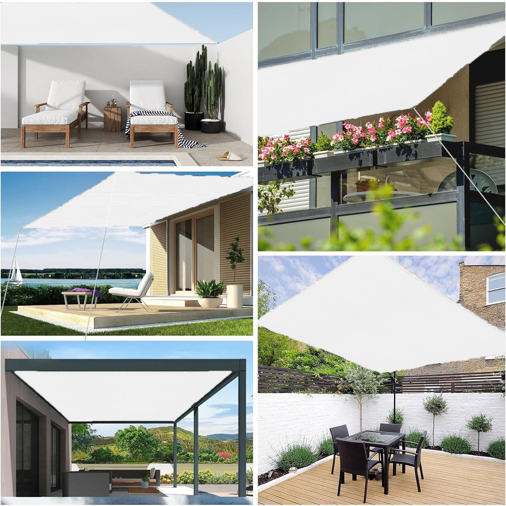 Schaduw Zeil Zonnescherm Zeil 120 x 200 cm, Winddicht, Stofdicht, Ademende, Hdpe, Zonwering, Ademend HDPE Tuinluifel Voor Terras, Tuin, Balkon