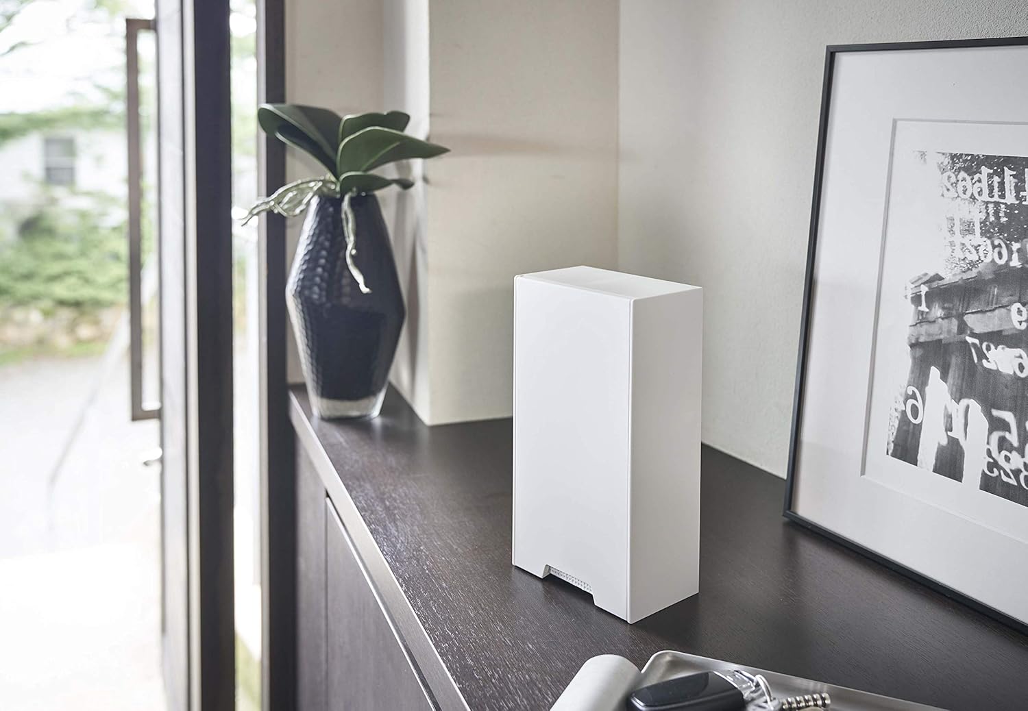 Amazon 山崎実業 Yamazaki ツーウェイ マスク収納 ケース ホワイト 約w12xd7 5xh22cm タワー 強力マグネット付き 4954 収納ケース ボックス オンライン通販