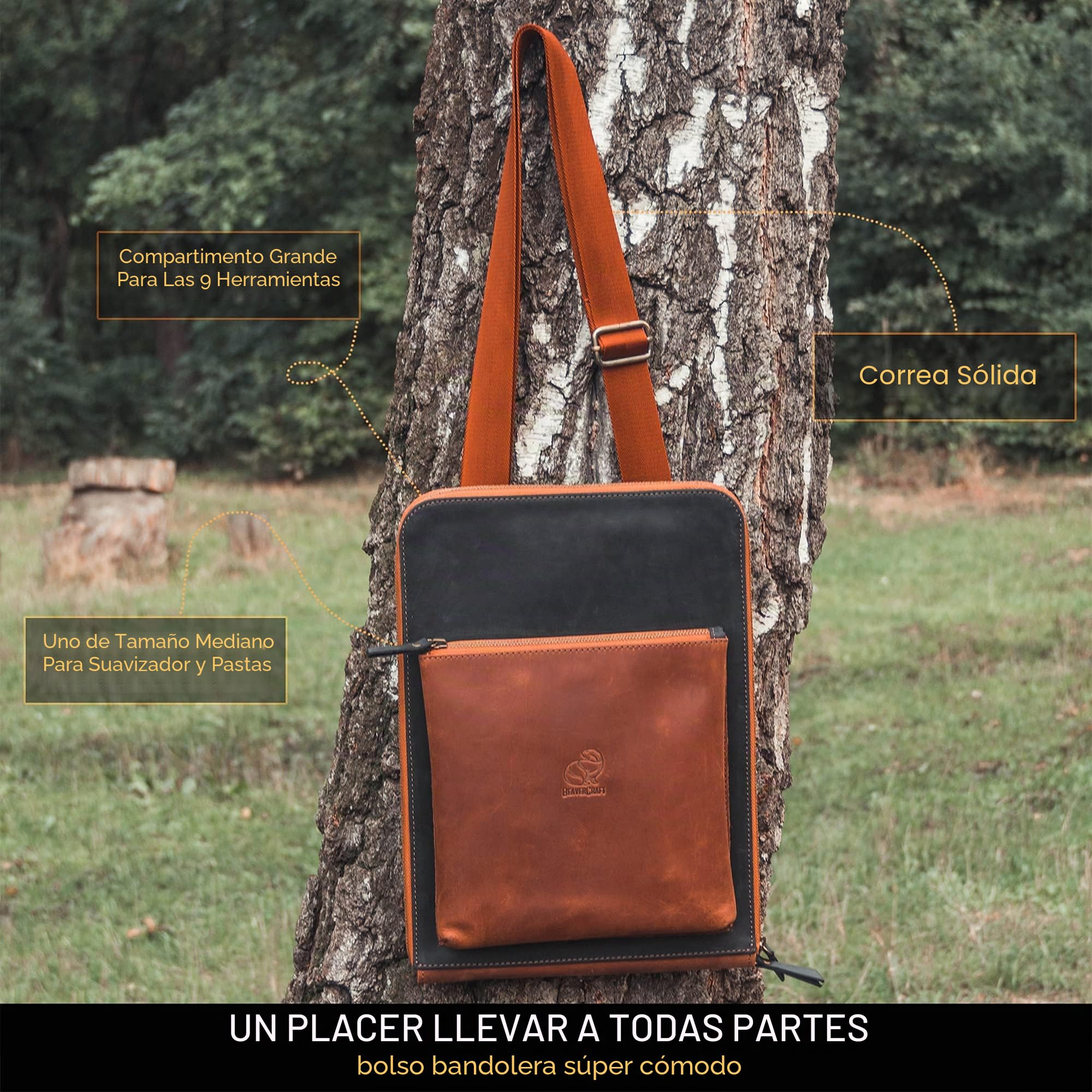 BeaverCraft, Juego de Tallado de Madera de Lujo S50X -Juego de Cuchillos de Tallado de Cucharas de Madera - Juego de Tallado de Madera para Principiantes y Profesionales (marrón)