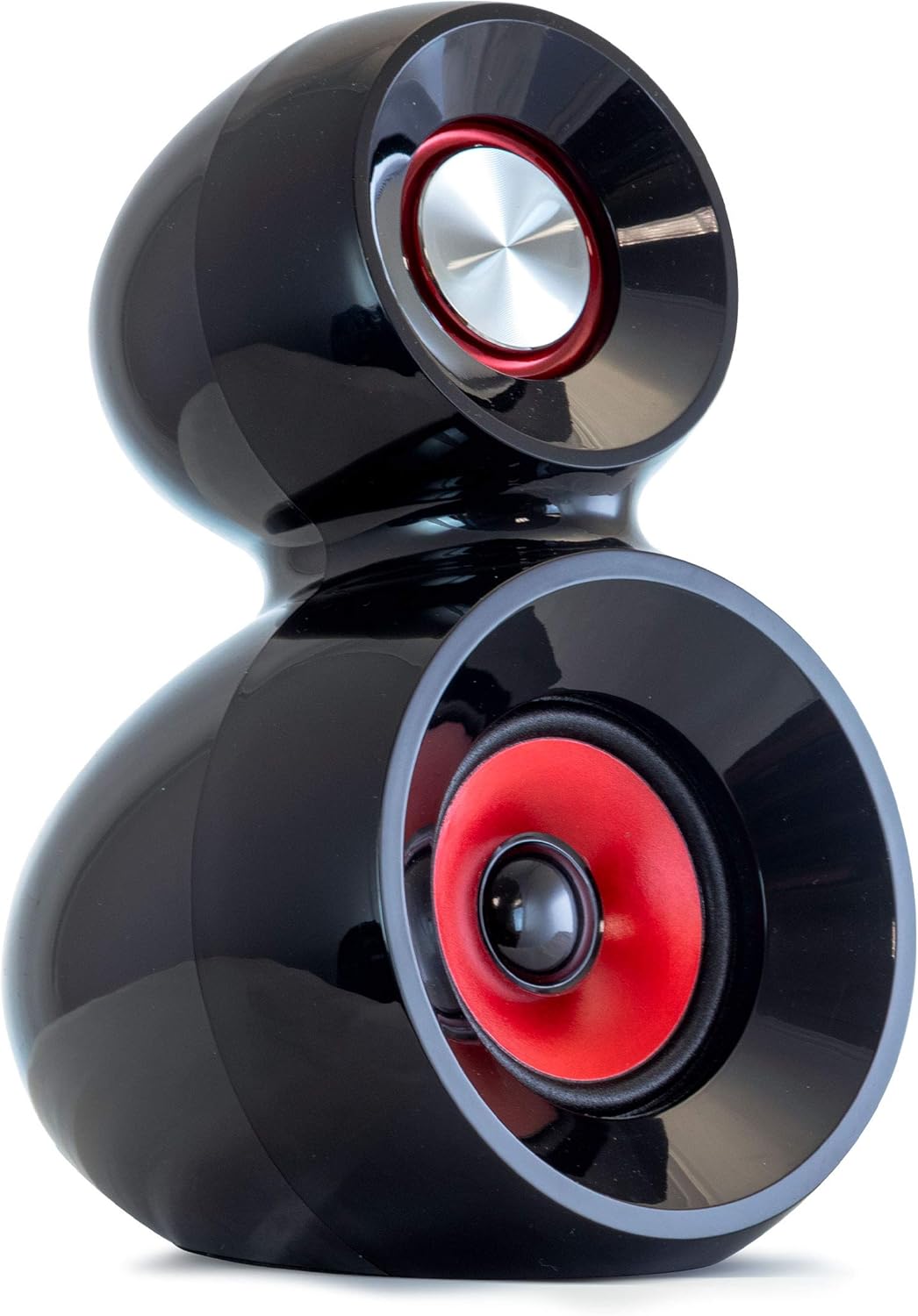 USB and SD card slots on the side of the subwoofer