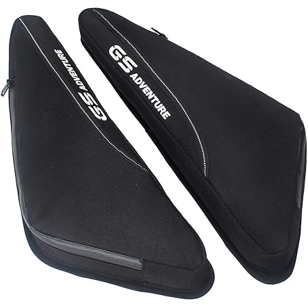GIDIBII Motorrad Dreieckige Rahmentasche,Motorrad Rahmentaschen Reparaturwerkzeugtasche Aufbewahrungstasche,Motorrad wasserdichte kzeuge Stasche for R1200GS /ADV R1250GS F750GS F850GS (Black)