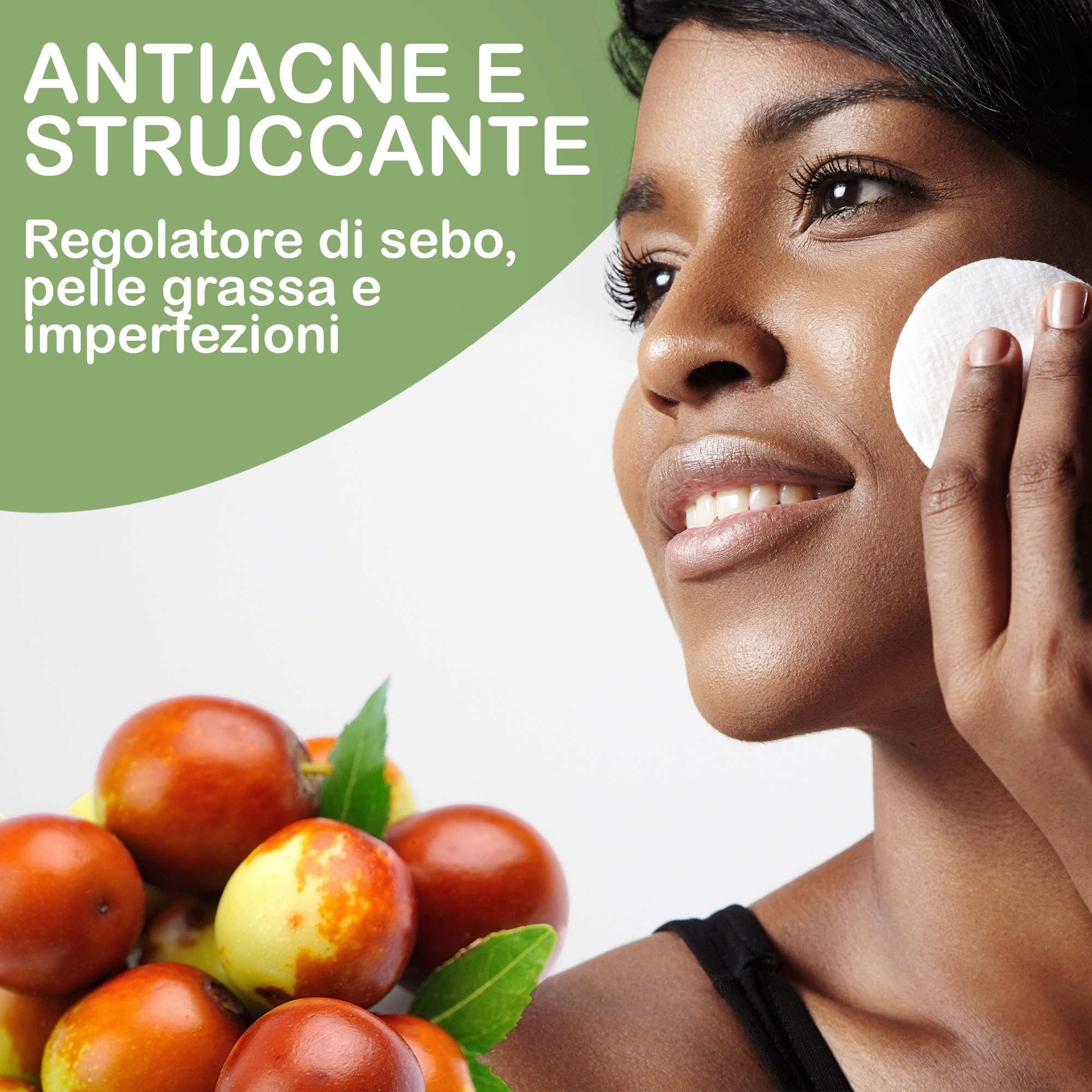 Olio Contorno Occhi, Viso e Capelli, Jojoba Bio - Benefici Incomparabili, Idratante, Struccante Waterproof, Rinforza i Capelli, Soluzione Anti-Acne, Regola Sebo, Pelli Grasse, Balsamo Labbra 1000 ml