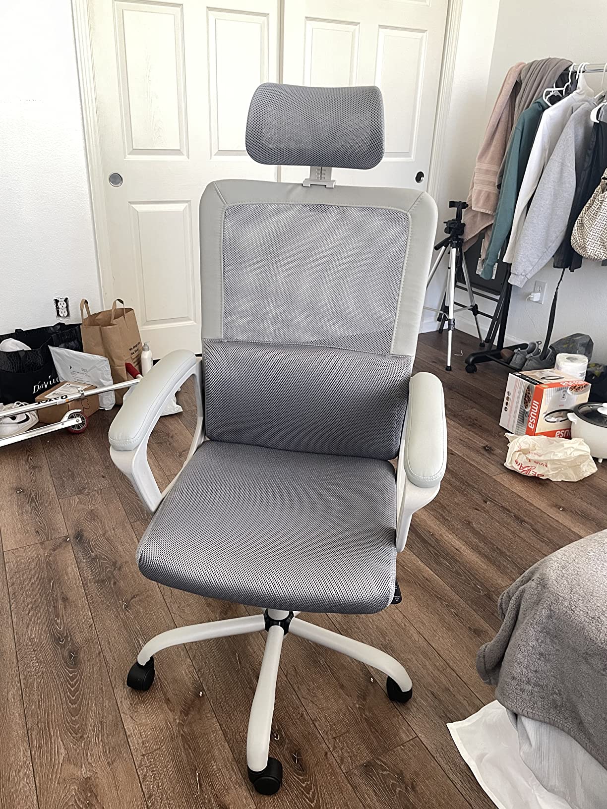 7/mo Finance Desk Chair Armless Mesh Office Chair, Ergonomic