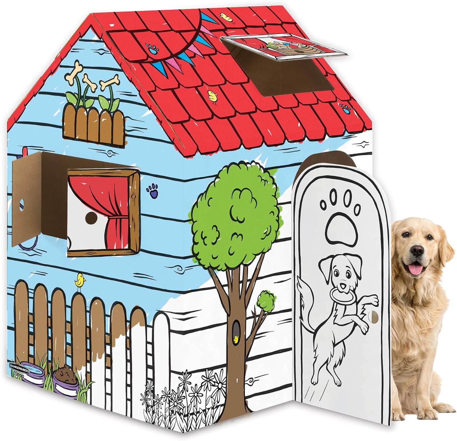 Cardboard Playhouse for Dogs and Kids Bankers Box Kuwait Ubuy