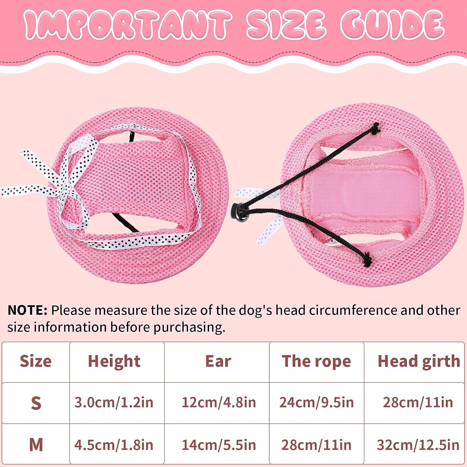4 Pieces Dog Baseball Cap Dog Hat, Adjustable Dog Outdoor Sport Sun Protection Baseball Cap with Ear Holes, Mesh Porous Sun Cap for Puppy Teddy Small Medium Dog (Blue, Pink, Flower, Stripes,Medium) : Pet Supplies