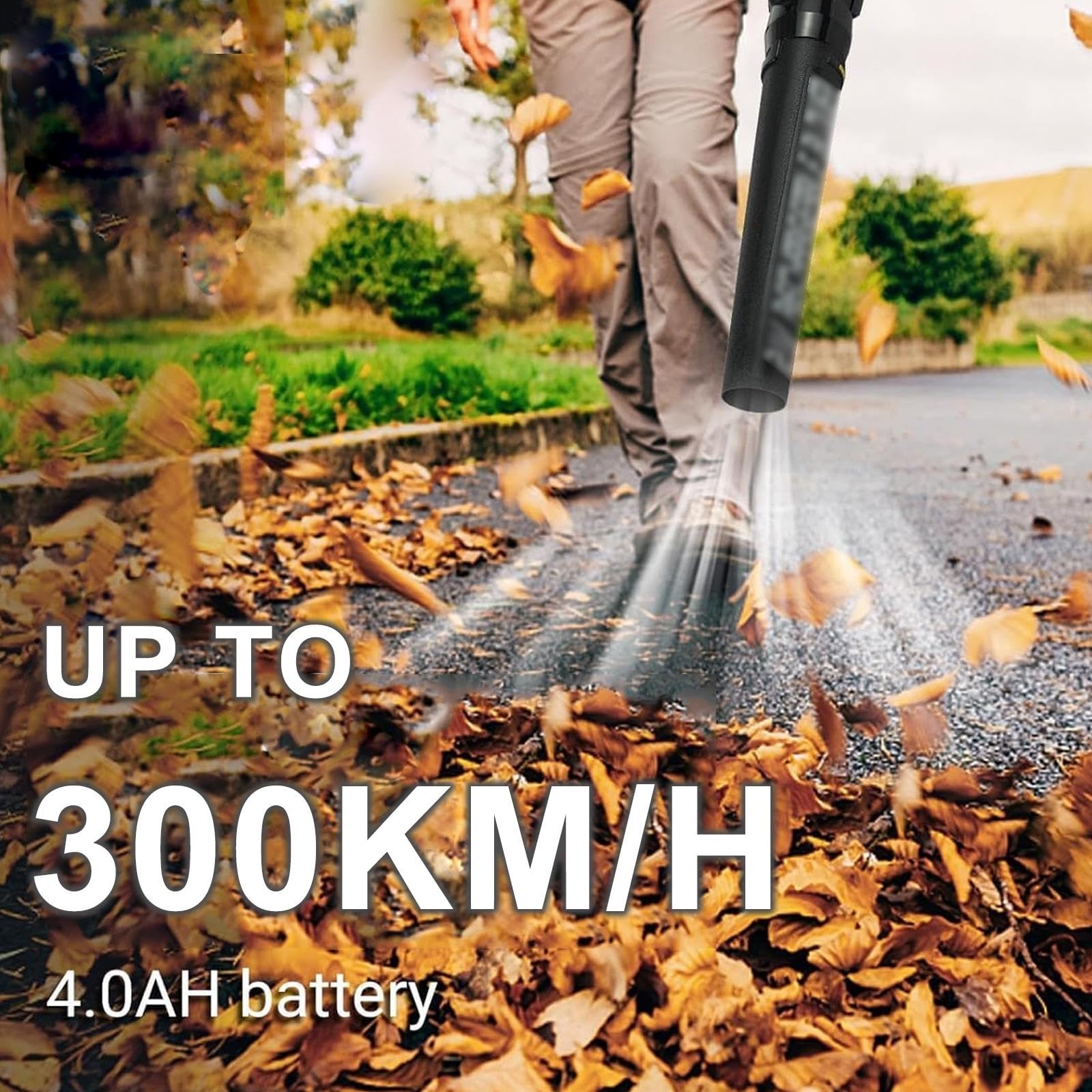 Soplador De Hojas Eléctrico, Ajustable De 6 Velocidades