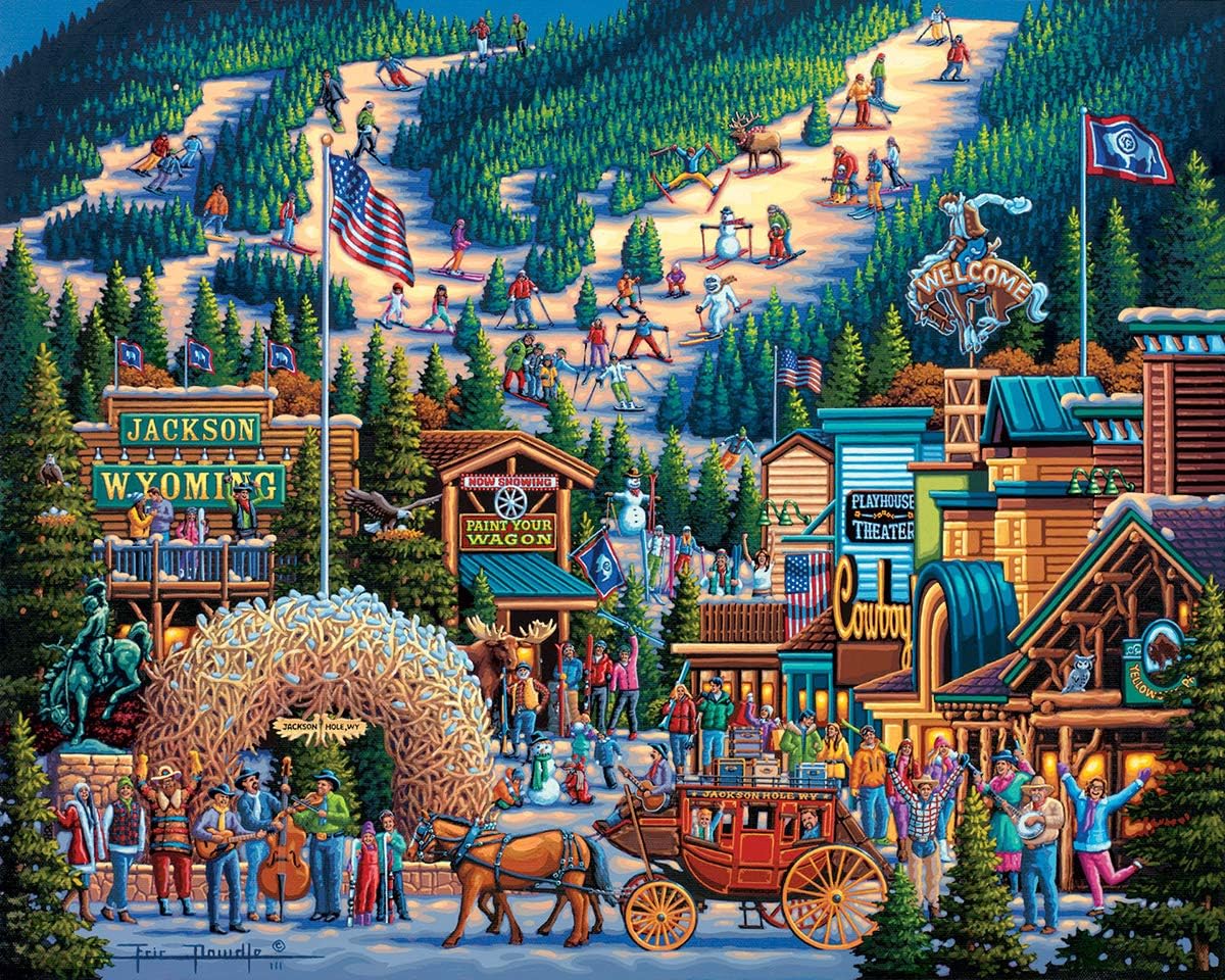 D·O·W·D·L·EDowdle Jigsaw Puzzle - Jackson Hole - 500 Piece