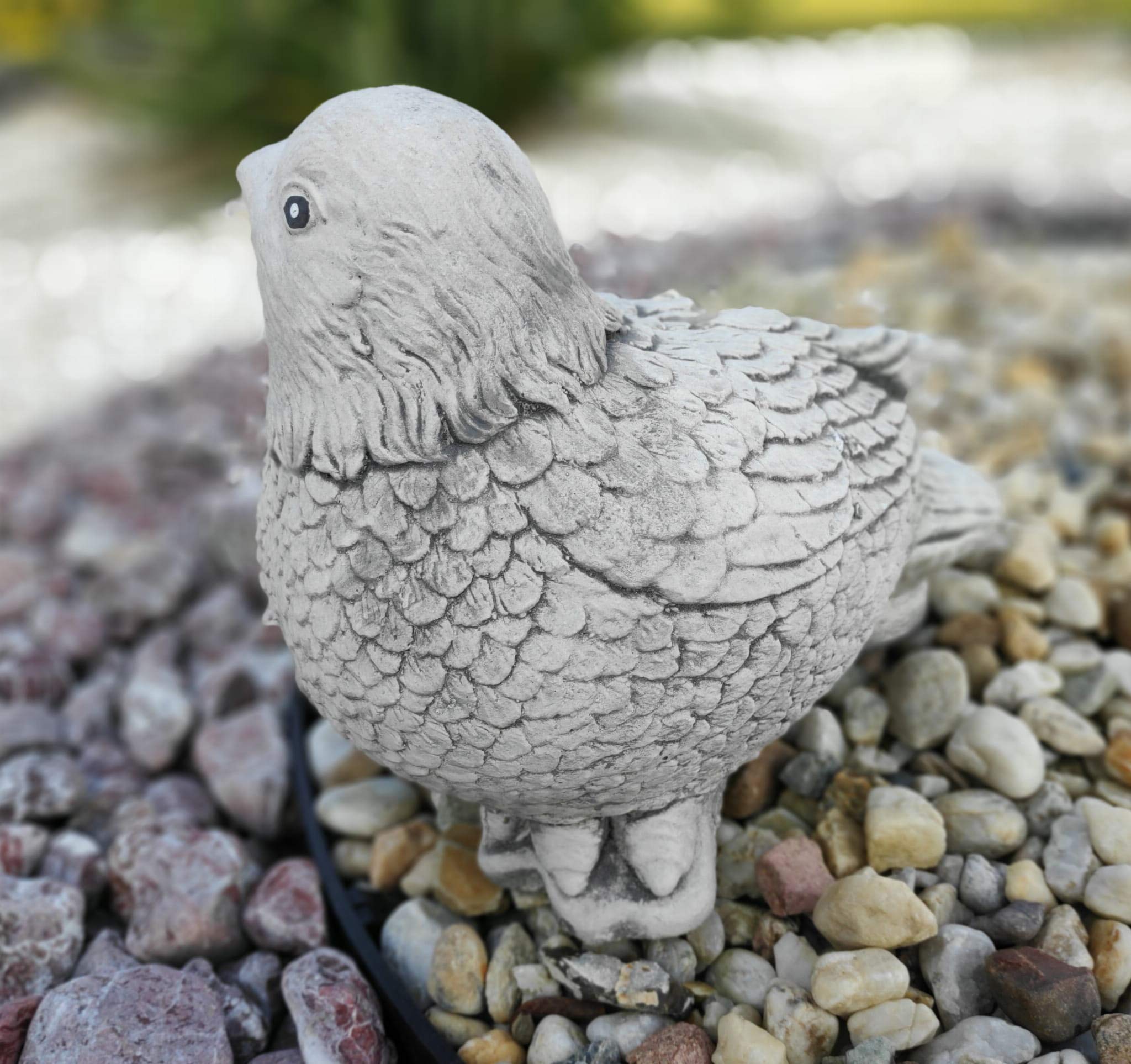 Piccola Statuetta da Giardino in Pietra di Uccello del Paradiso