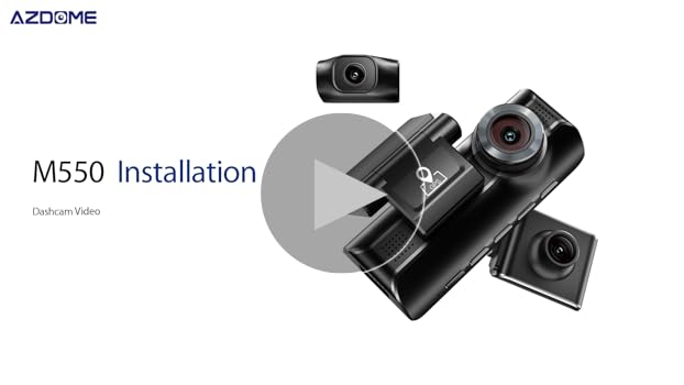 AZDOME M550 ダッシュカメラ　３点セット Amazon.com: AZDOME M550 3 Channel Dash Cam, 4K+2.5K Front