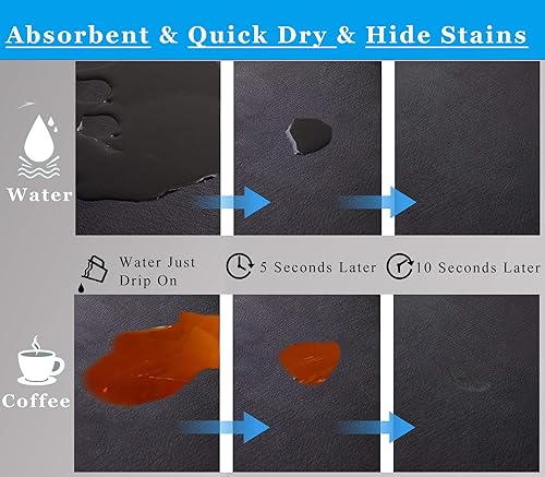 Miniatura 3 de Tapete de café para encimeras, accesorios de barra de café para colocar debajo de la máquina de café expreso, tapete de goma súper absorbente para