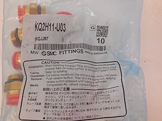 SMC KQ2H11-U03 connectors - kq2(uni) one touch unifit family 3/8 kq2(uni) - fitting, unifit male connlqa - package of 10
