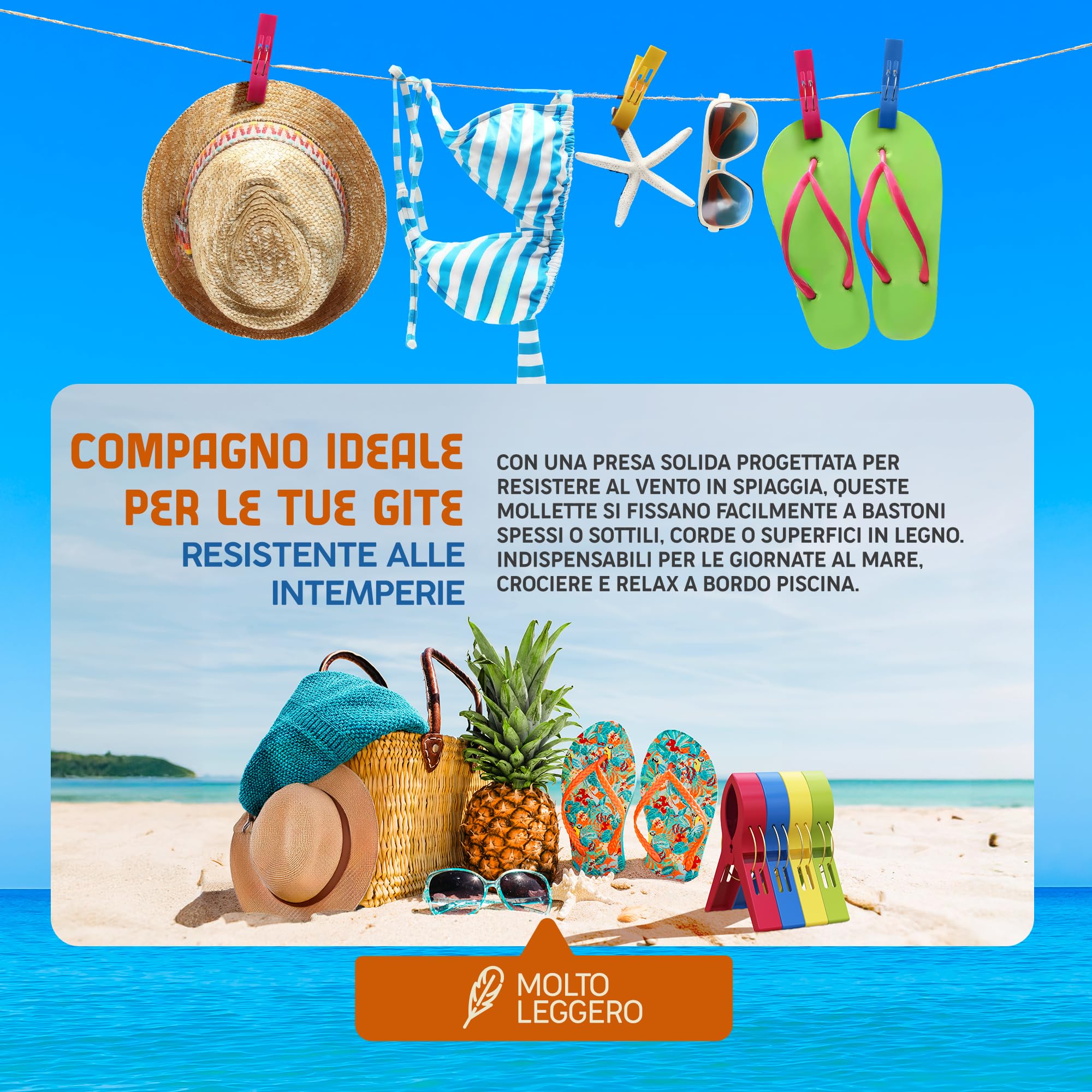 12 mollette per asciugamani per sdraio da spiaggia, antivento, grandi mollette per asciugamani di tutti i giorni, asciugamani da bagno, biancheria da letto, vestiti spessi, 2 colori (6+6
