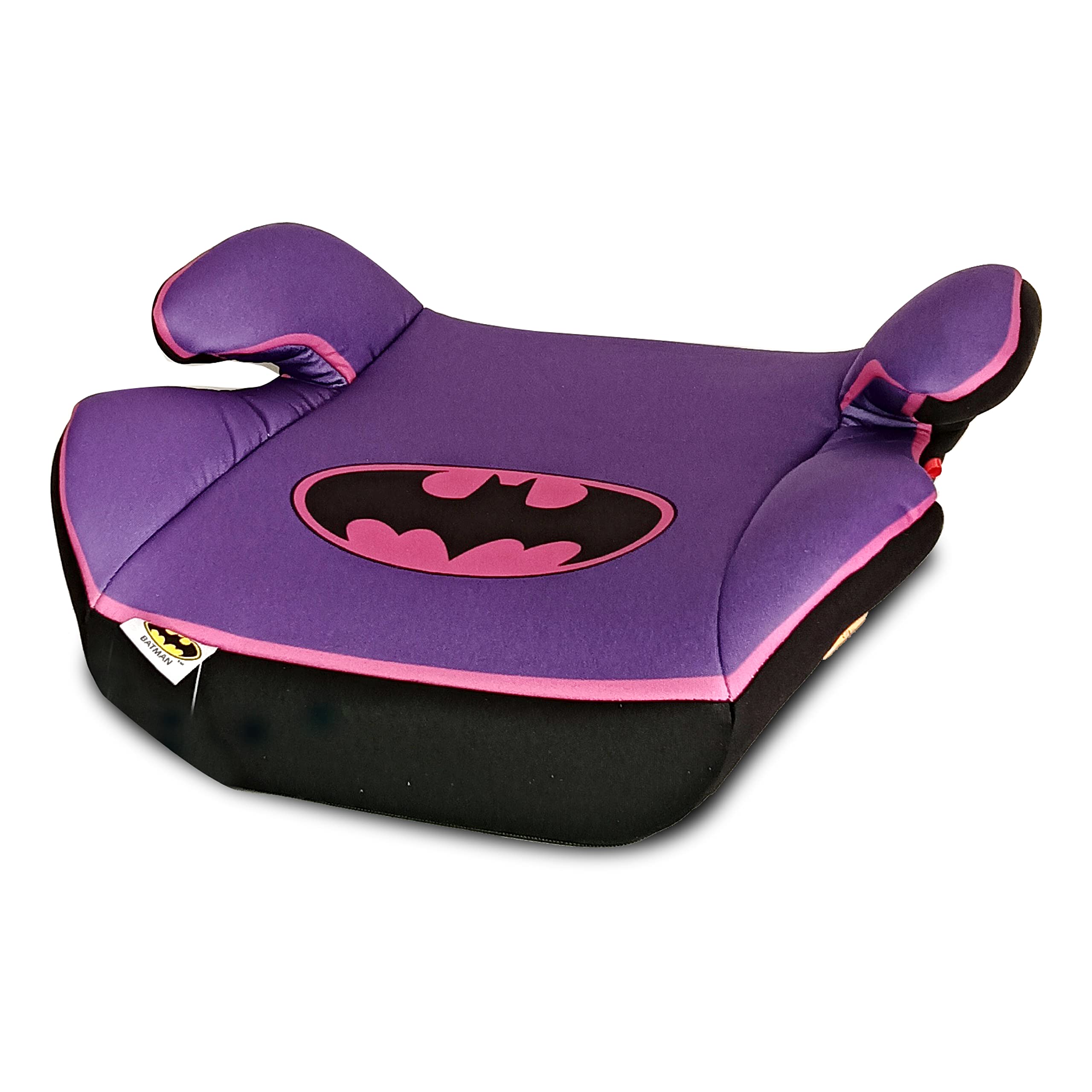Warnerbros Dc Comics Batman Kids Booster Seat Arm Rest Easy To Install Universally Fit Wide Cushioned Base Suitable From 4 Years To 12 Years Group 2/3 Official Dc Comics Product, Multicolor