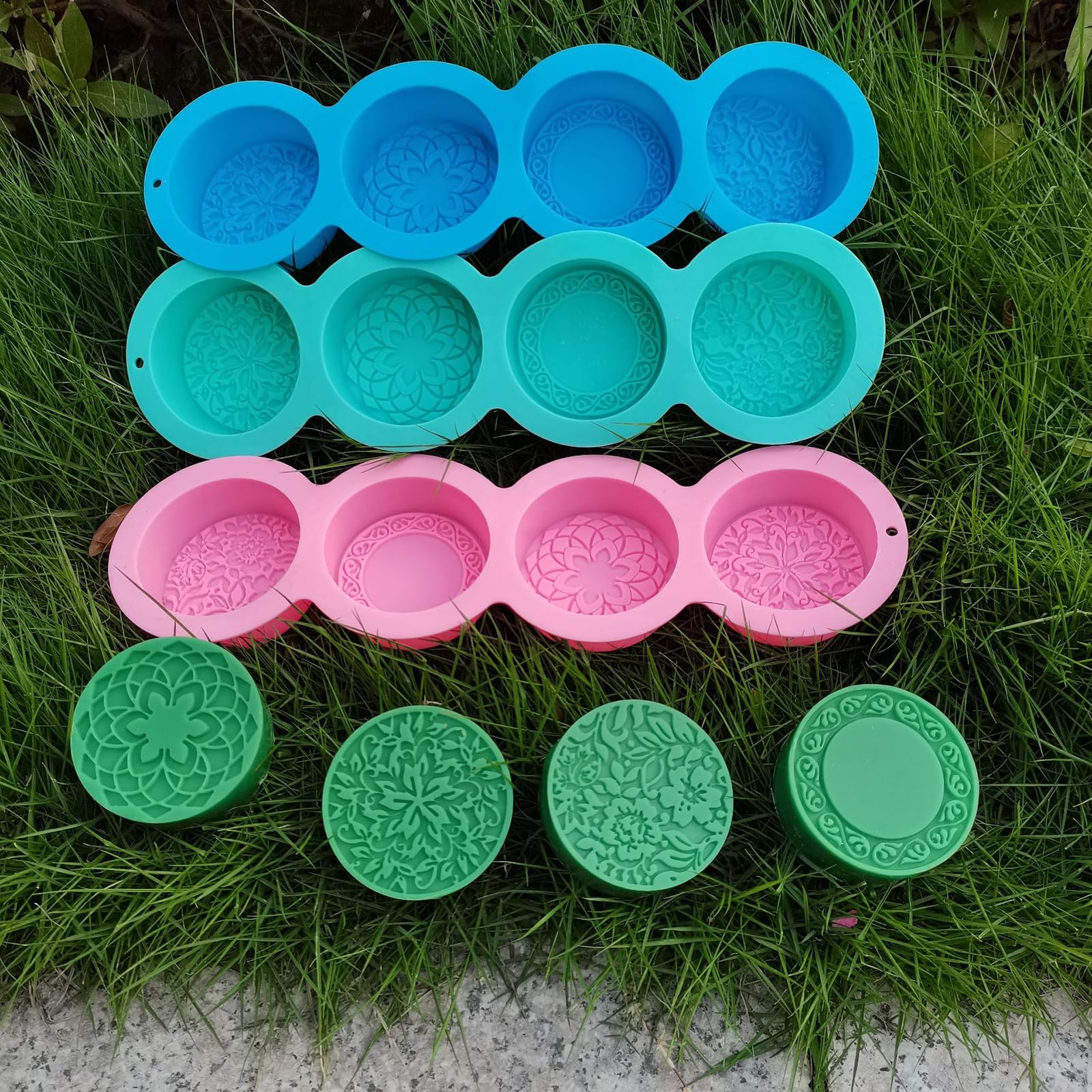 Lot De 4 Moules En Silicone Motif Marin - Pour Bougies, Savons, Chocolats, Glaçons - Résistants Au Chaud Et Au Froid