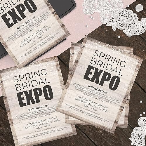 Miniatura 5 de Country Sparkler Farmhouse - 50 hojas  8.5 x 11 pulgadas con luces rústicas para bodas, papel decorativo para todas las ocasiones con diseño de