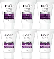 Kit Com 6 Desodorantes Antitranspirantes - Soffie Clinical Women 48h