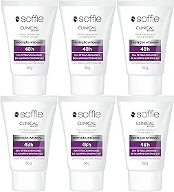 Kit Com 6 Desodorantes Antitranspirantes - Soffie Clinical Women 48h