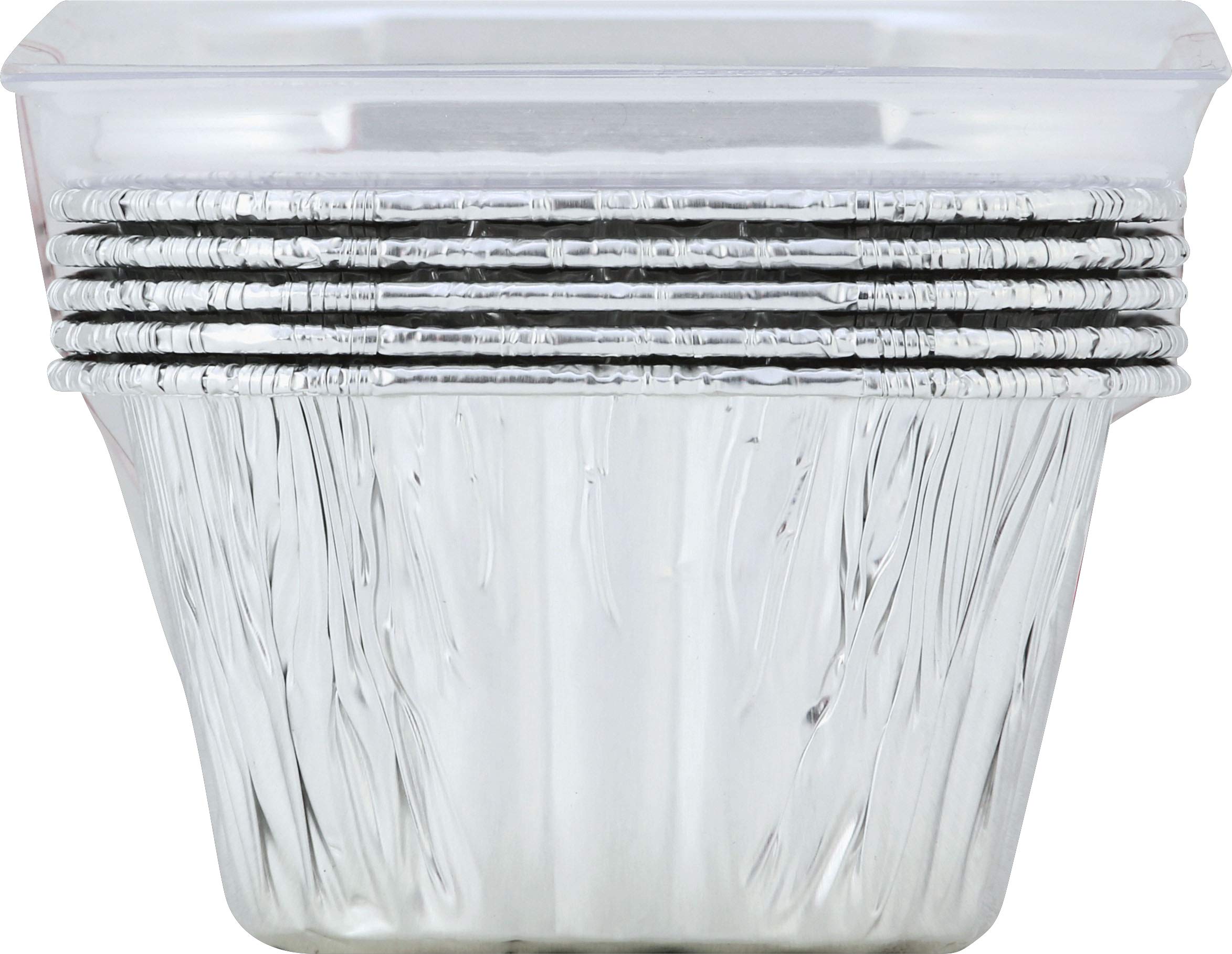 Handi Foil with Lids, Cook-n-carry - 5 count Silver