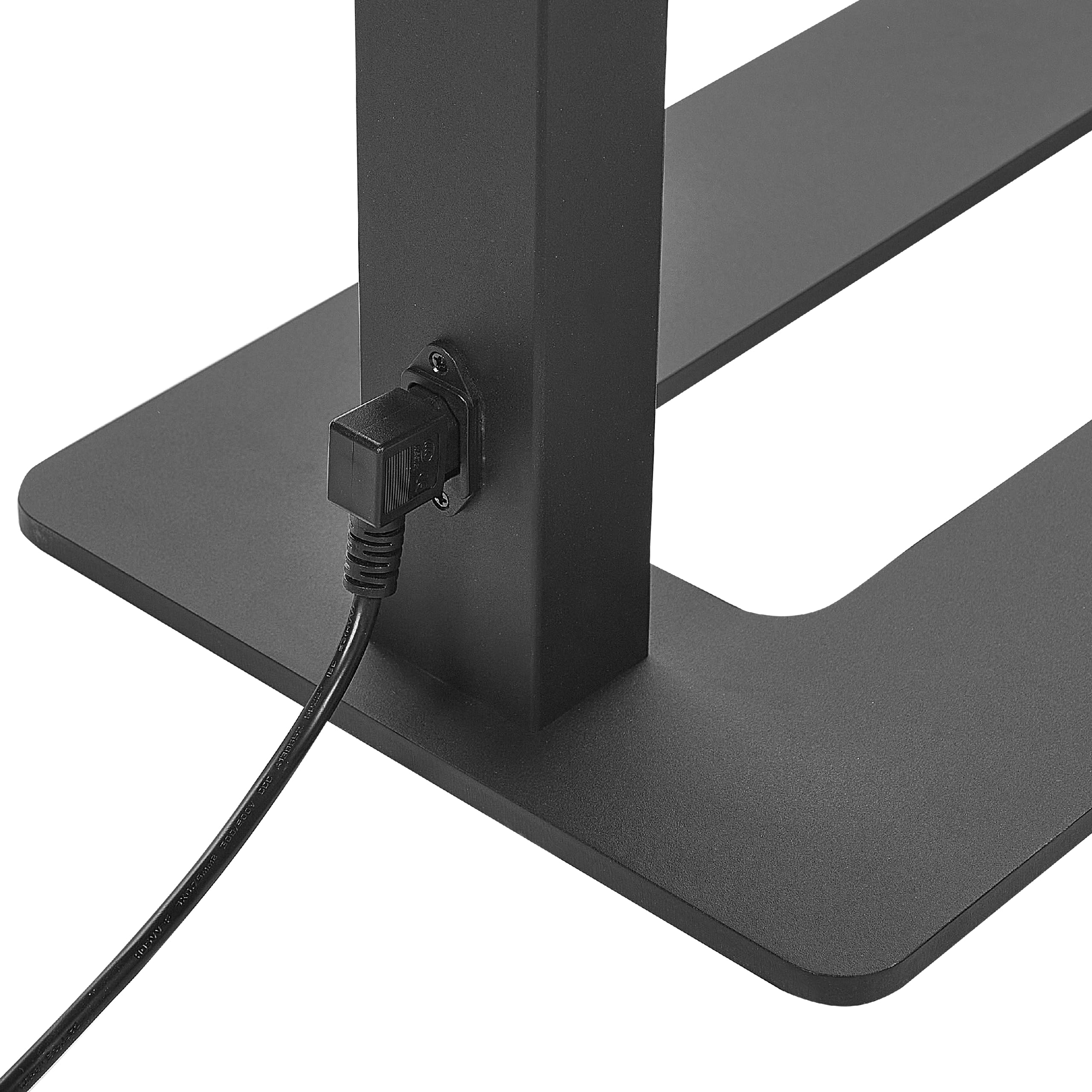 Beliani LED-Stehlampe Metall schwarz mit Bewegungsmelder Touch-Funktion dimmbar Orion