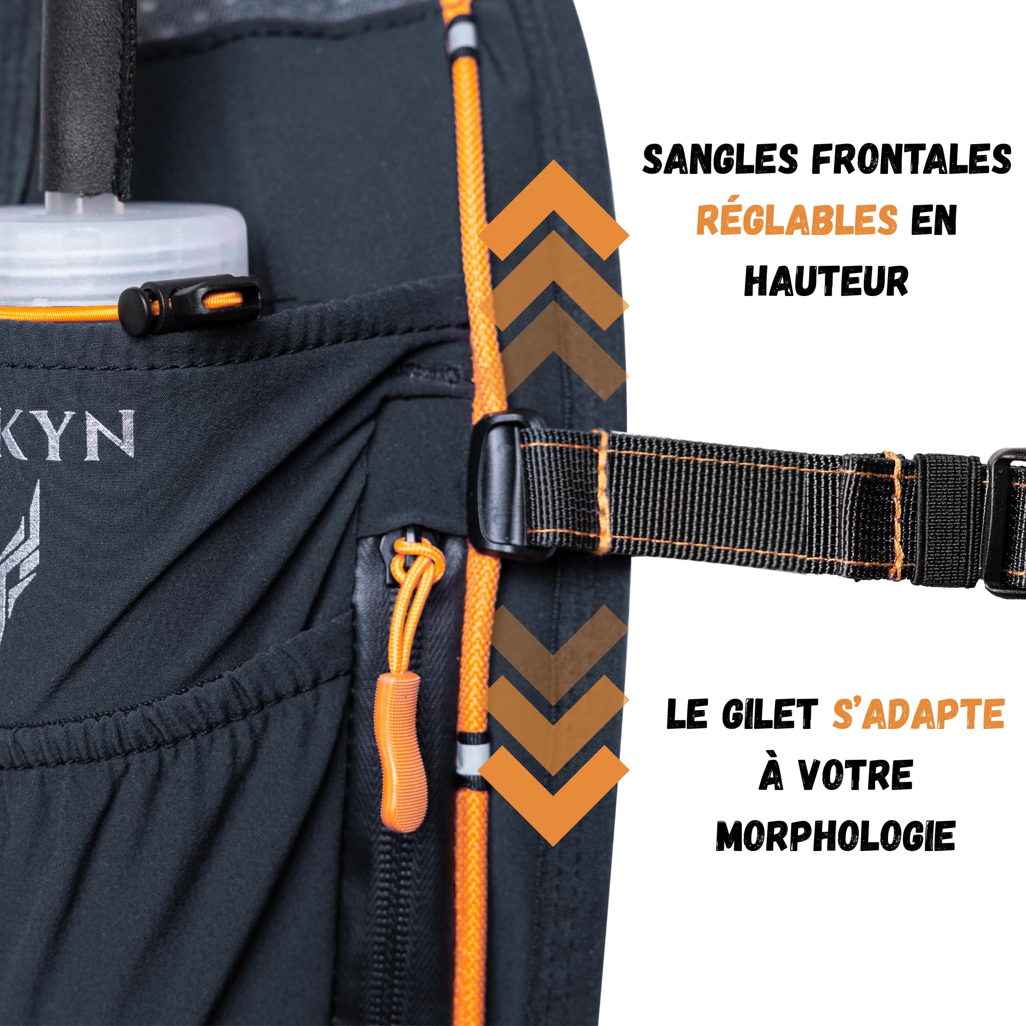 Gilet Hydratation Running Femme et Homme - Sac Hydratation Ultra-Léger & Respirant - Gilet de Course à Pied pour Marathon, Vélo, Sac Trail Running, Randonnée