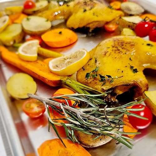 Miniatura 8 de Baker's Secret - Bandeja para hornear con estante de aluminio puro PTFE no tóxico, PFAS, PFOA, juego de sartenes para hornear sin BPA, 100%