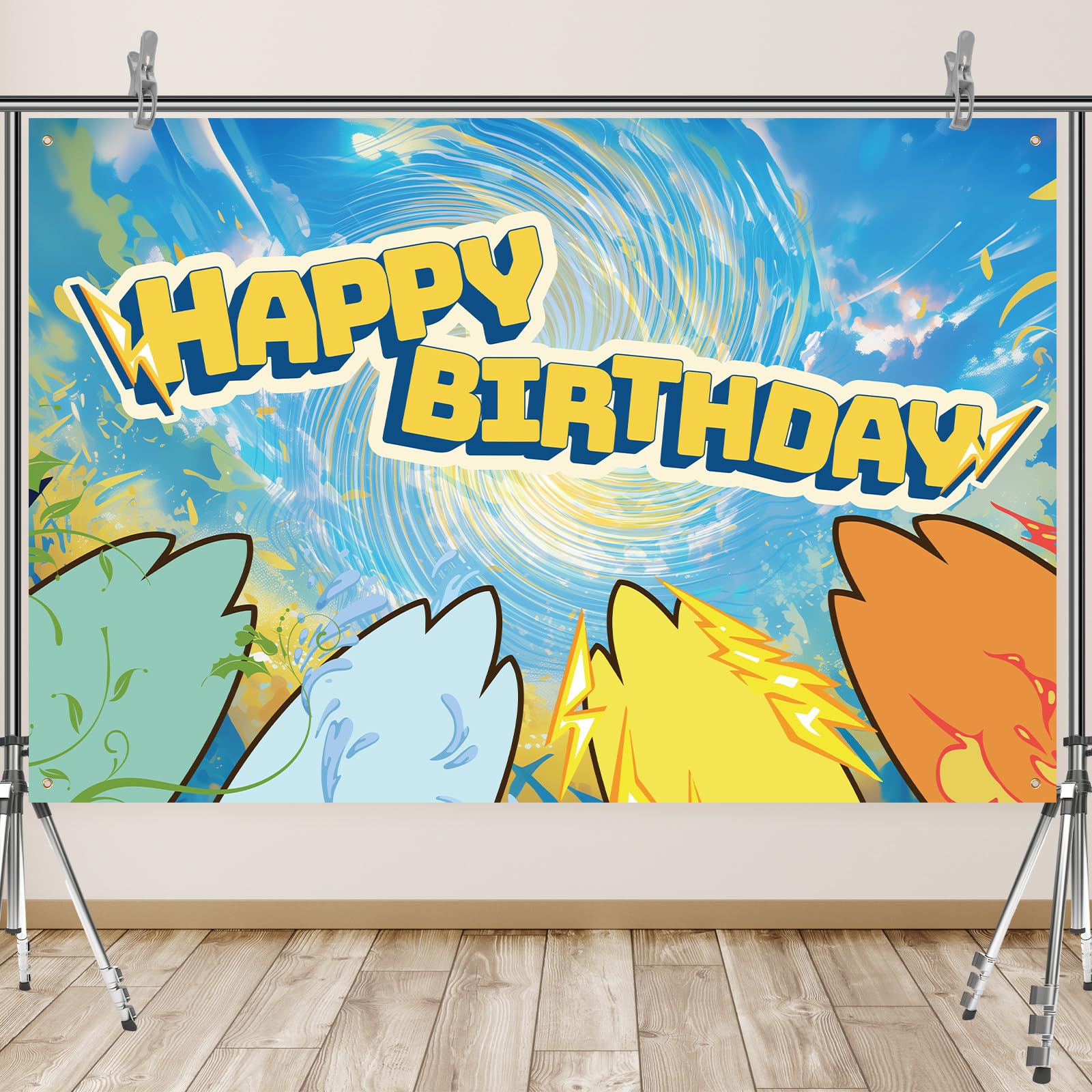 Striscione Buon Compleanno A Tema Huntrs - Sfondo 150x100 Cm Con Stampa Nitida Per Feste E Foto