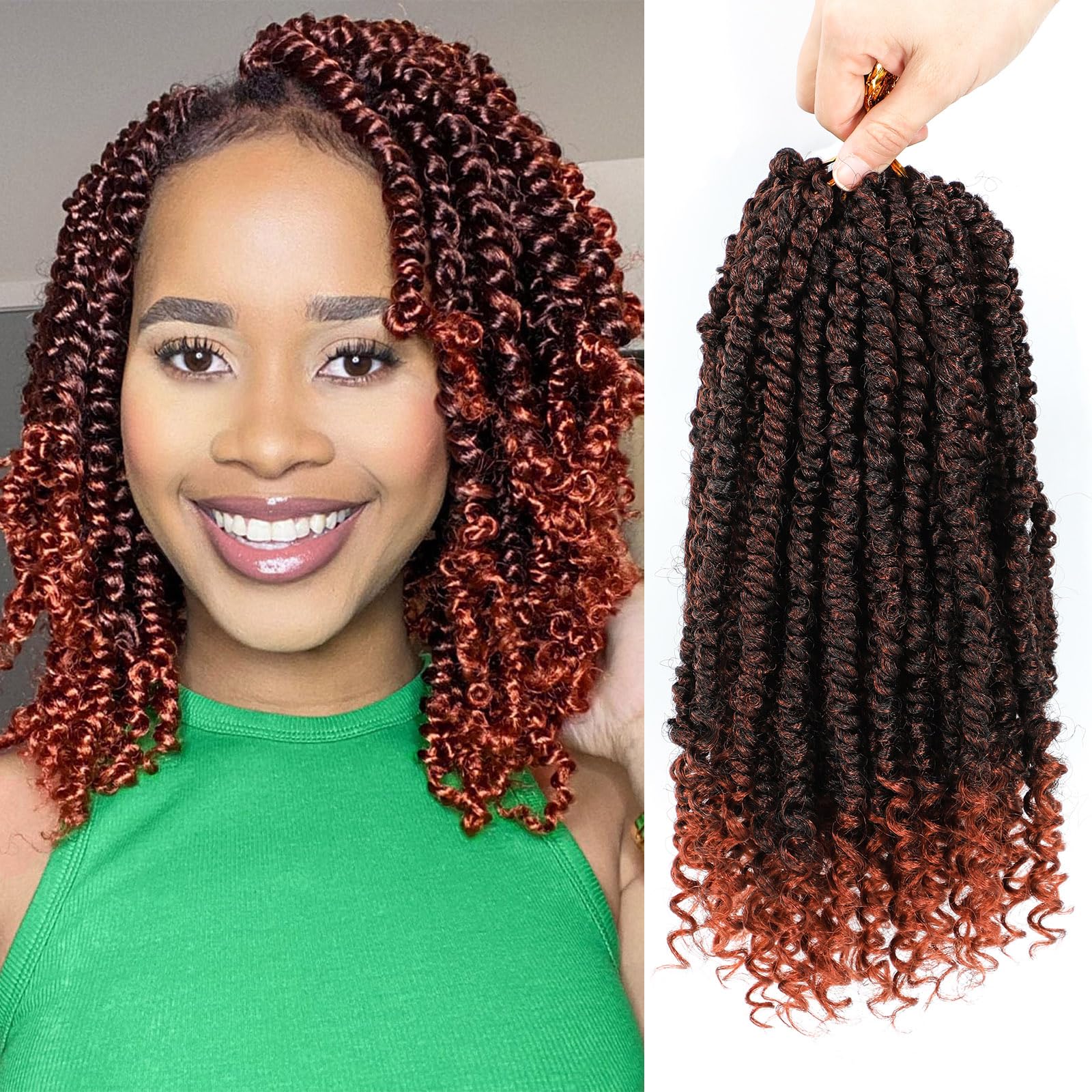Amazon.com : Alicoco Passion Twist Crochet Hair 8 Inch Passion