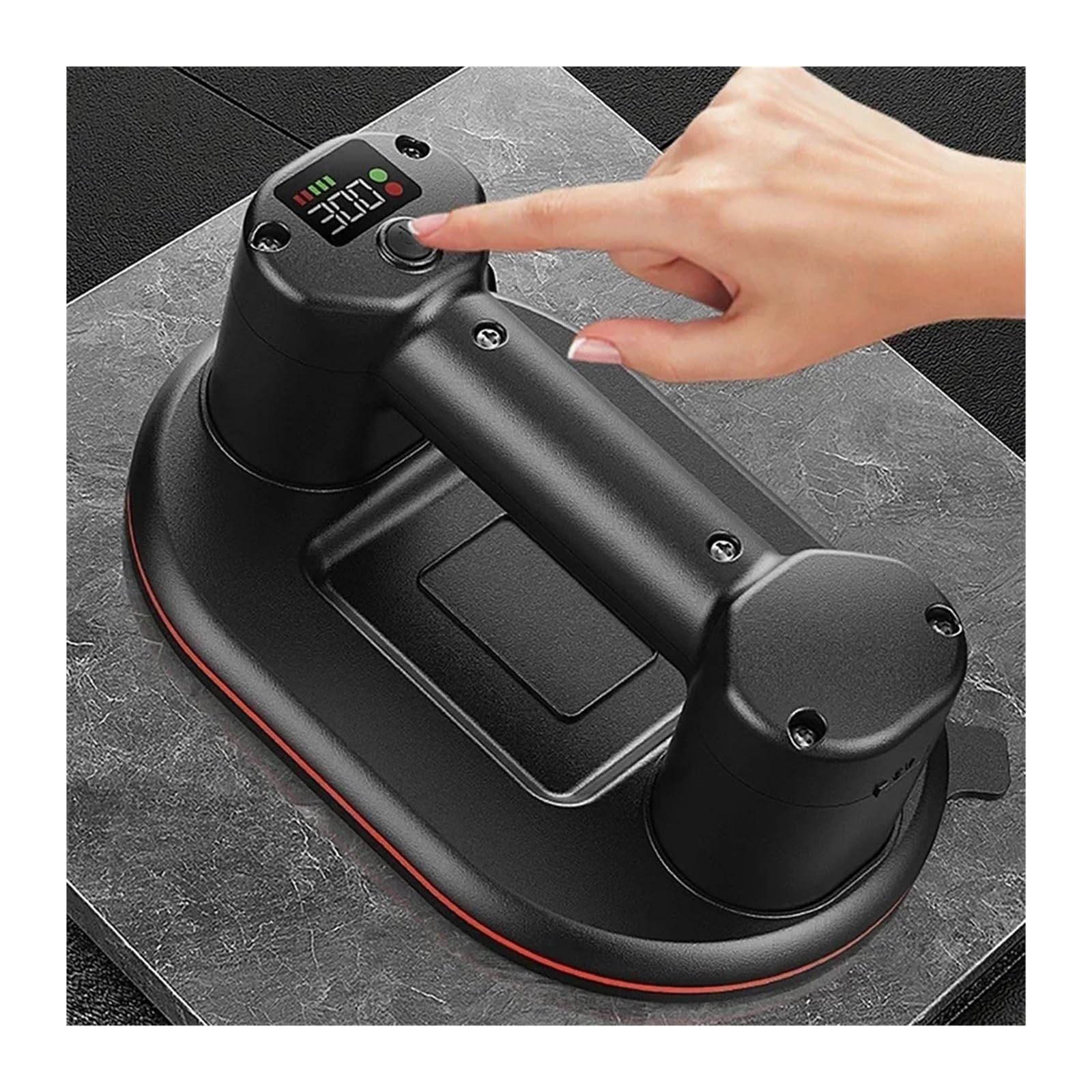 Ventosa de vacío eléctrica, ventosa alta resistencia, recargable por USB 300KG Elevación de paneles de madera(1Pcs-Type-C Charging)