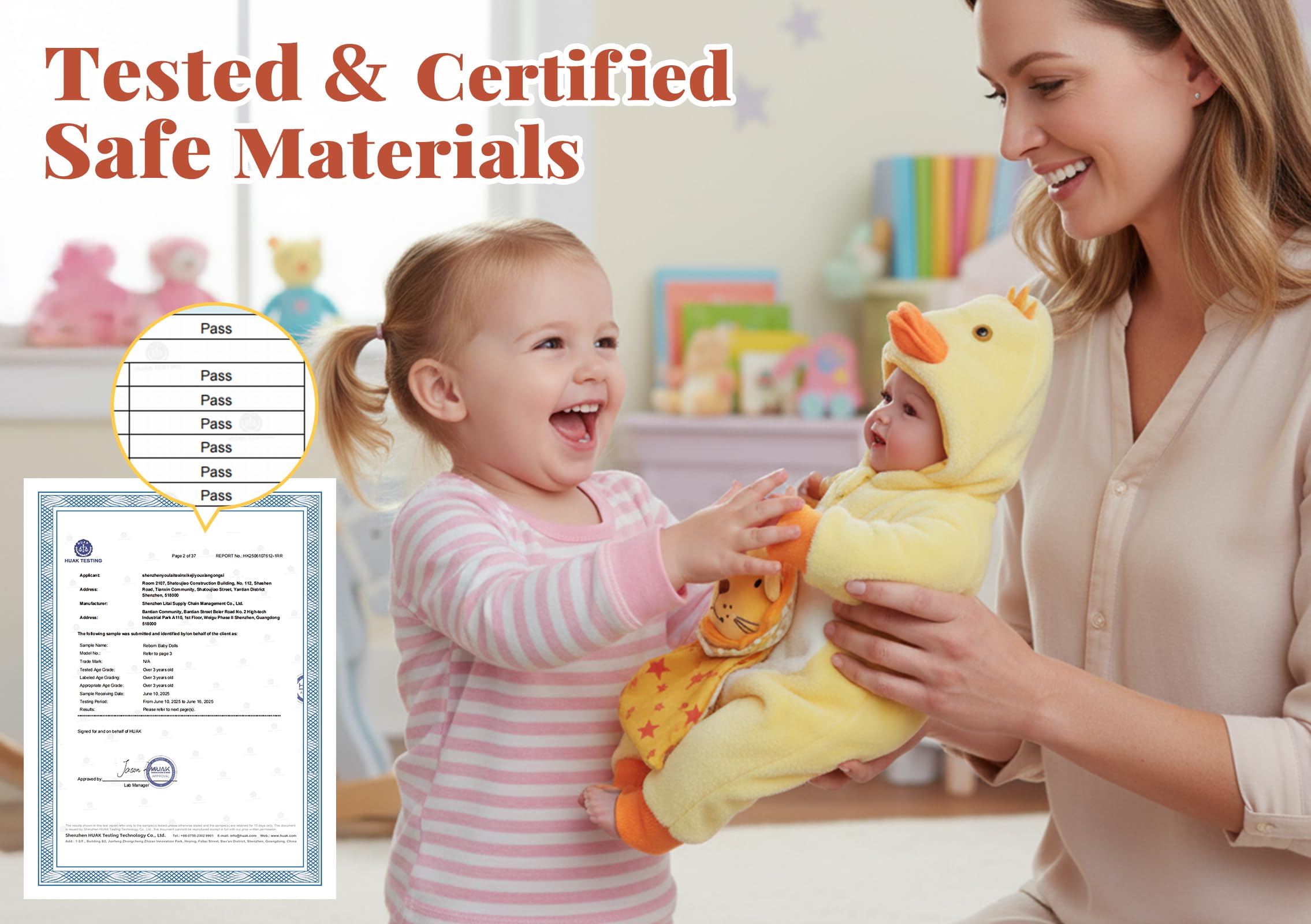 BABESIDE Baby Dolls Mia - 17 Inch Realistic Newborn Baby Doll Girl with Adorable Smile, Real Life Baby Dolls with Accessories for Kids Age 3+ Girls Gifts & Collection