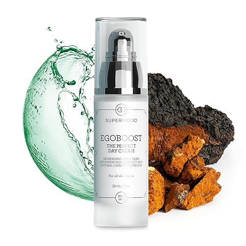 The Perfect Day Cream - Crema hidratante facial para todos los días, crema facial hidratante, hidratante facial con hongos Chaga y mentol,