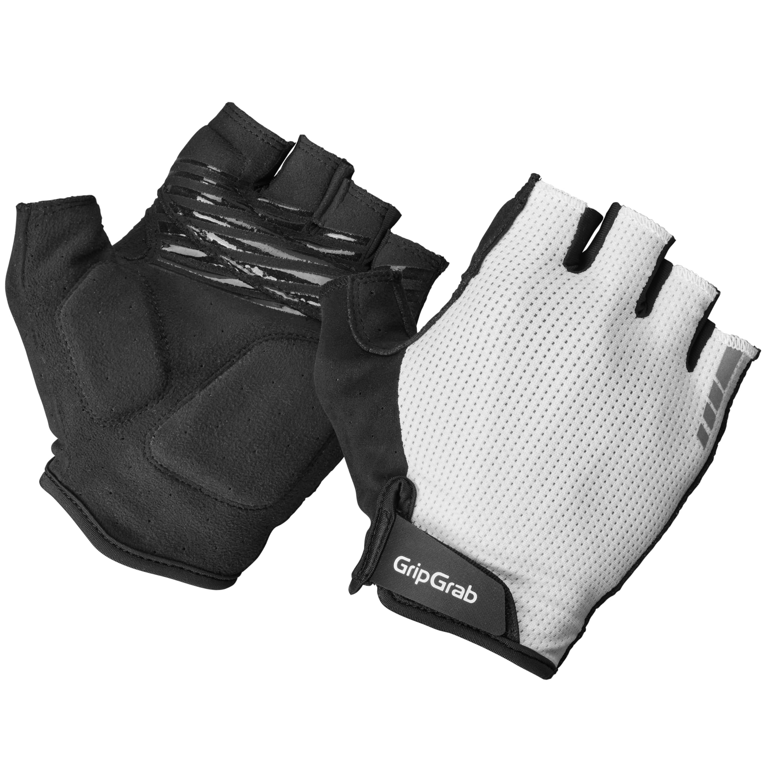 GripGrab EXPLR Kurzfinger Fahrrad Handschuhe Sommer MTB Rennrad Gravel | Gepolsterte Halbfingerhandschuhe mit InsideGrip Technologie, Schweißwischer am Daumen und Silikonprints für festen Halt