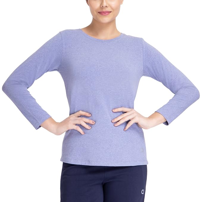 Amante Solid Full Sleeve Round Neck T-Shirt