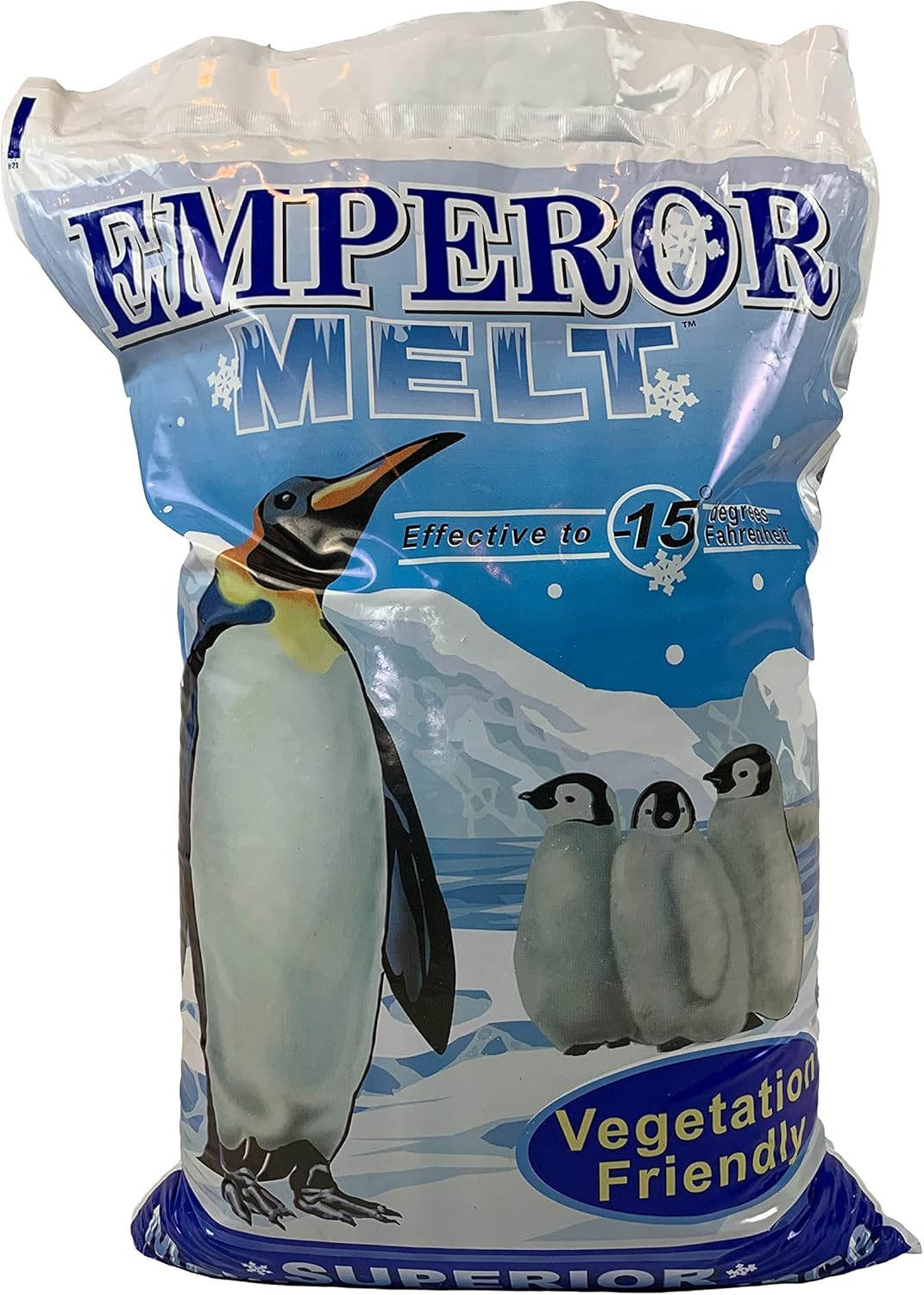 Peach Country Blue Emperor Ice Melt. Environmentally Friendly Ice Melter and Pet Safe Ice Melt Effective to temperatures of -15 Degrees Fahrenheit. Comes in a 50lb Bag. : Patio, Lawn & Garden