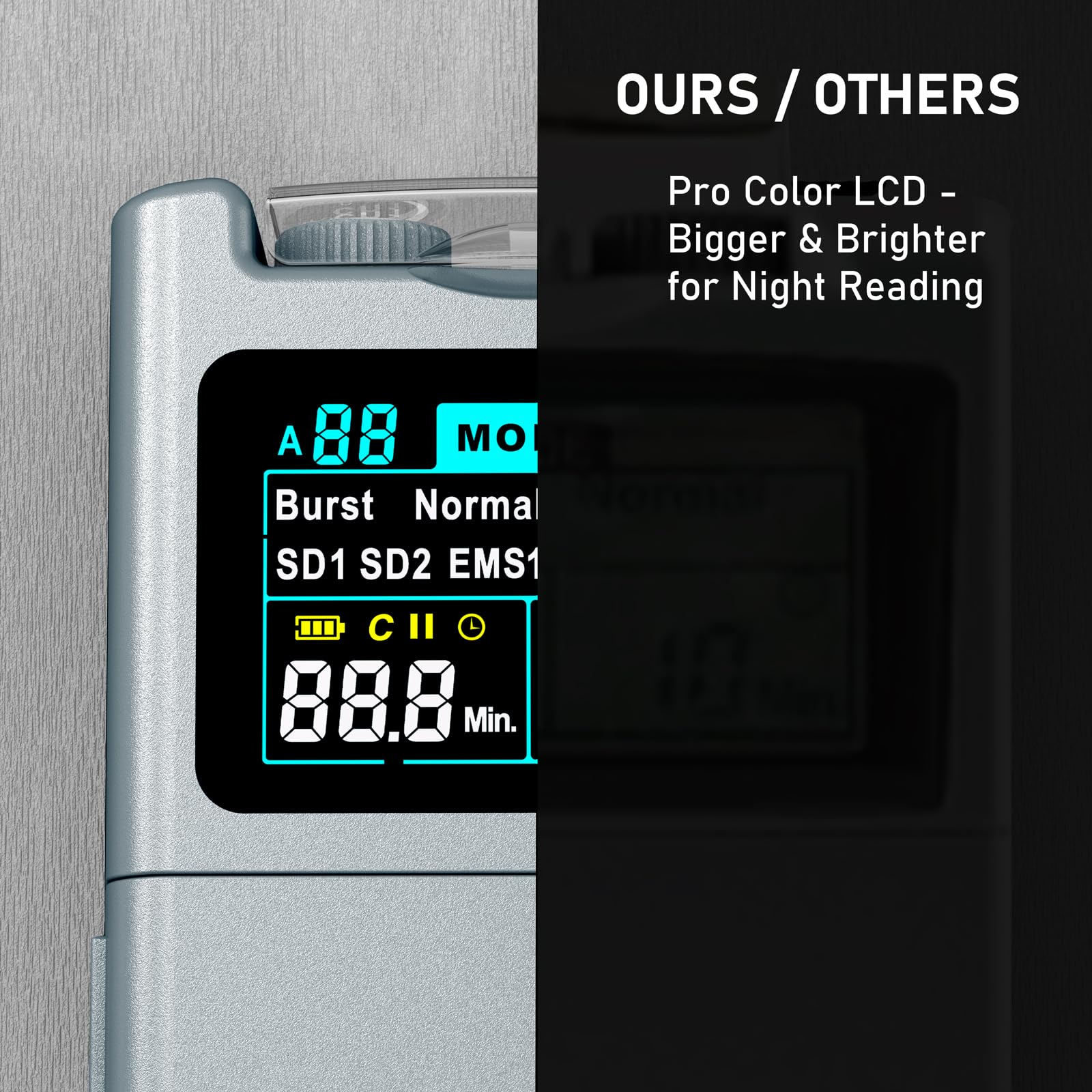 Estimulador muscular EMS para aliviar el dolor de espalda KR800-Metal