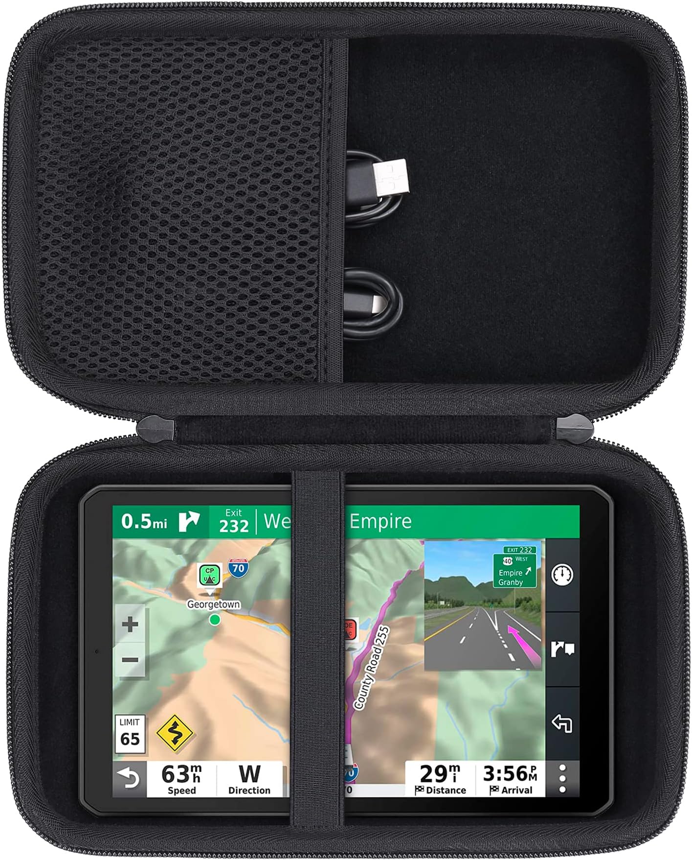 Elonbo GPS Carrying Case for 10inch Garmin dezl OTR1000