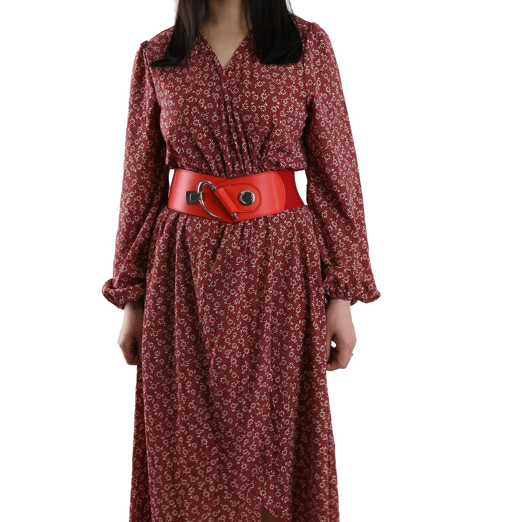 FASHIONGEN - Ceinture femme élastique Cuir de Vachette, DARLENE, Fabriqué en France