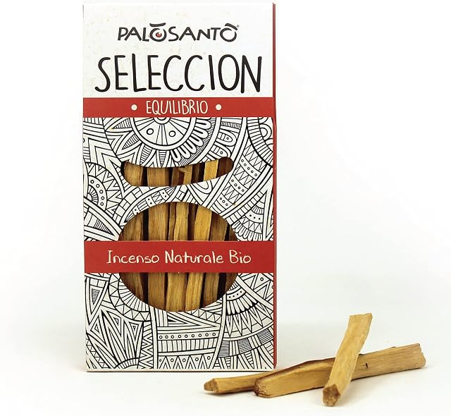 PALOSANTO - Palo Santo Sticks Seleccion - 5 Thin Sticks - Easy to Light - Intense and Sweet Aroma - Palo Santo Wood Wild Harvested & Sustainably Sourced in Perù - Ideal for light fumigations