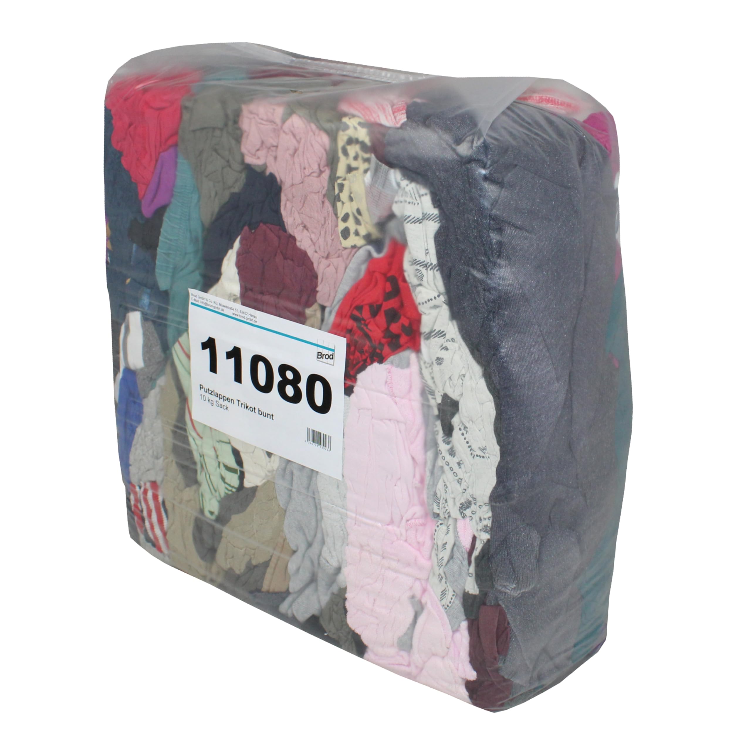 Baumwoll-Putzlappen Poliertrikot bunt Palette 24x10 kg fusselarm | Textiltücher für Werkstatt und Maschinenbau, ideal zum Polieren, Entfetten, Trockenreinigung und vielseitige Pflegearbeiten