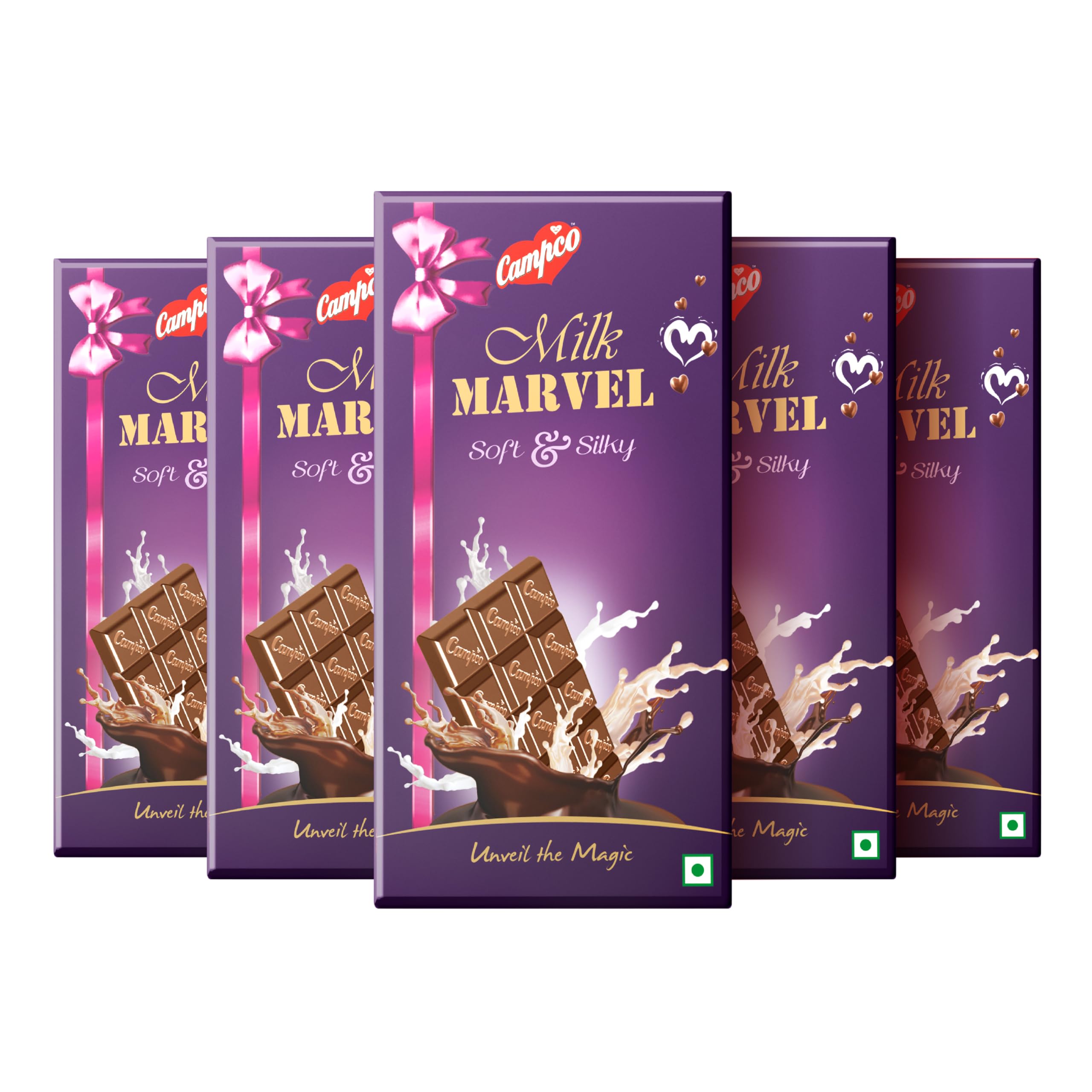 Milk Marvel Soft & Silky Smooth Chocolate, 50g (Pack of 5)