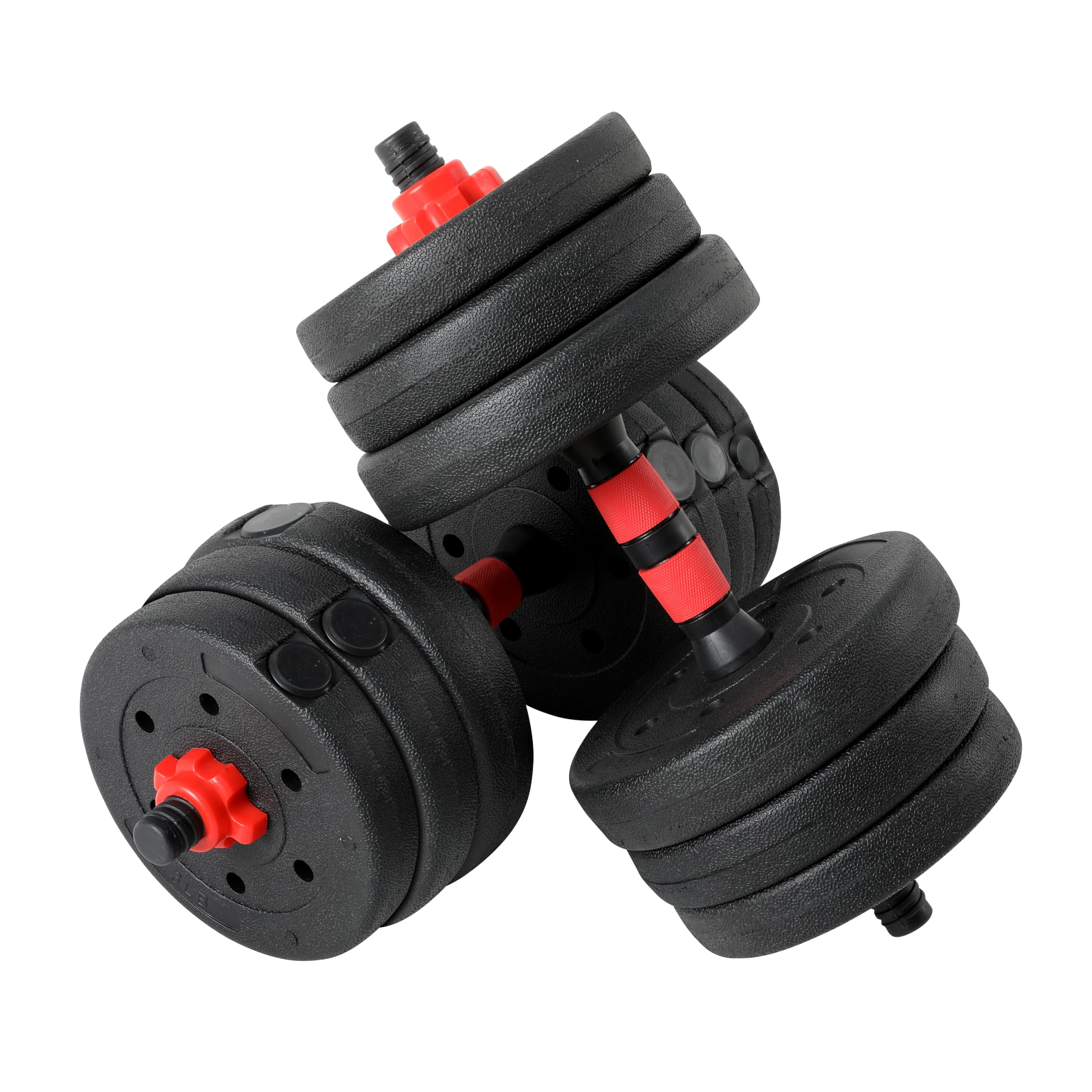 FFitness Regulowany Zestaw Hantli, Który Można Przekształcić w Sztangę, 6 w 1, Stojak do Pompek z Odważnikami Kettlebell, Dostępne Różne Ciężary 10-40 Kg (30)
